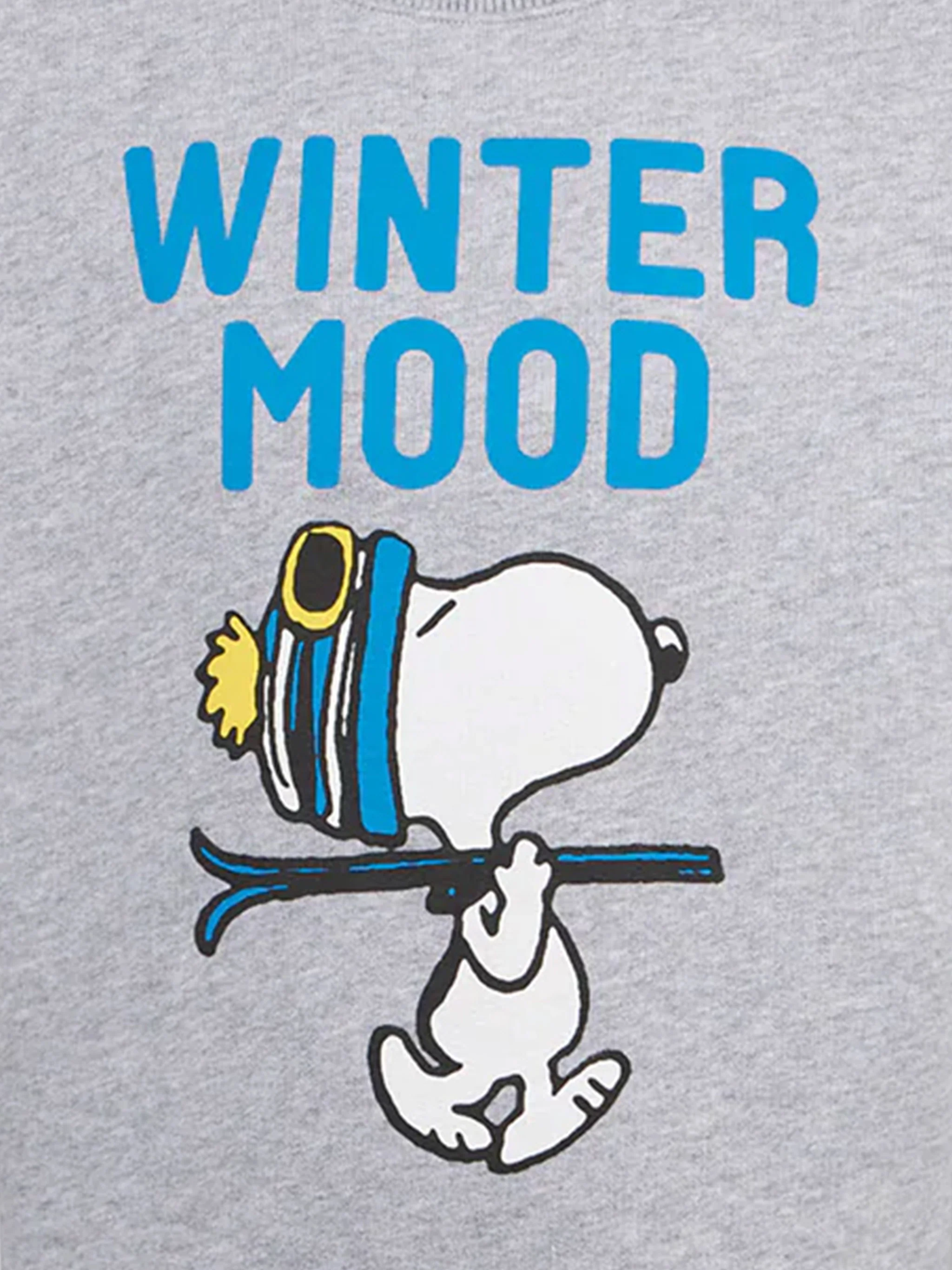 Felpa da bambino girocollo grigia con stampa Snoopy | EDIZIONE SPECIALE SNOOPY PEANUTS™ - Image 2