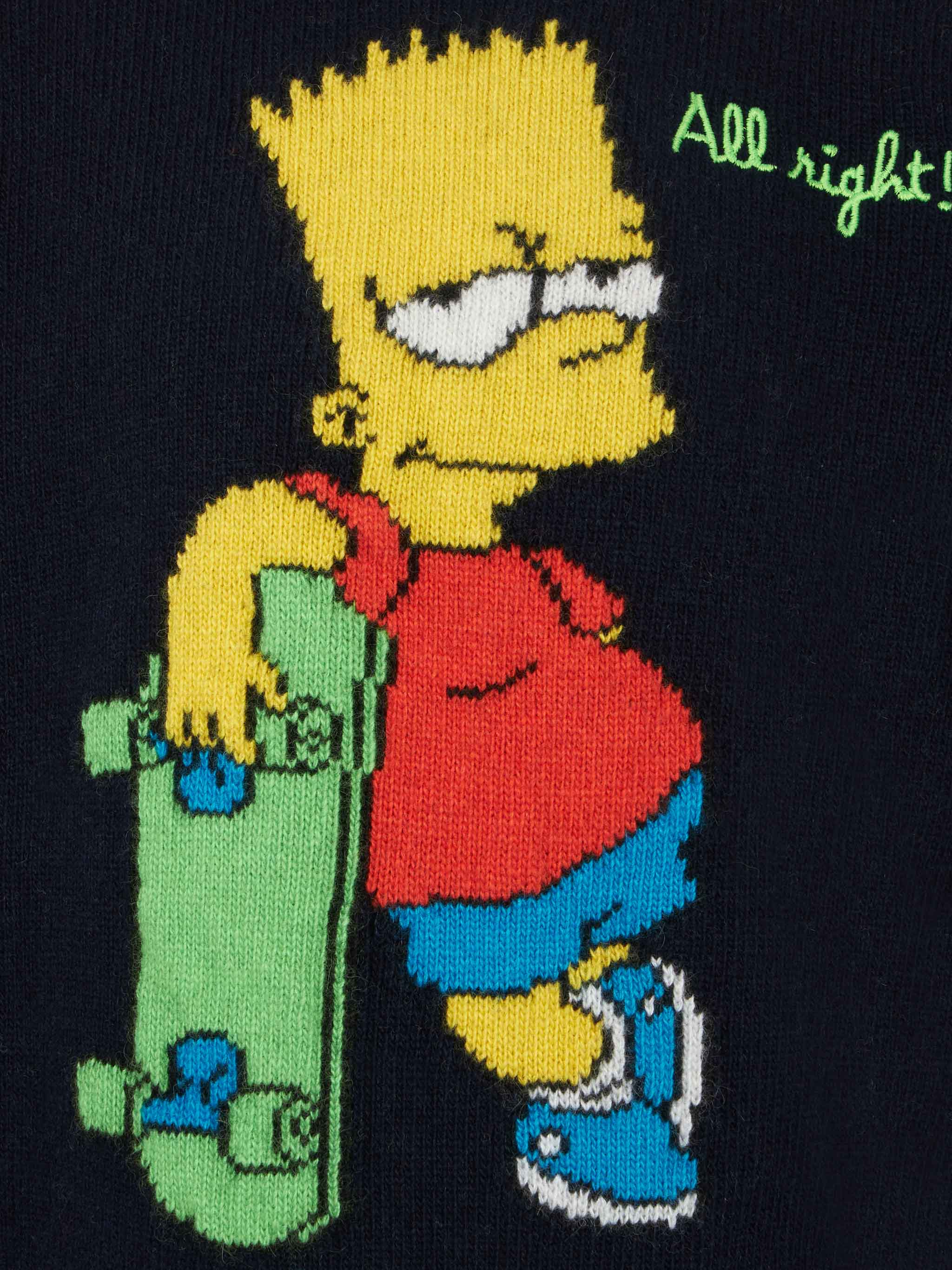 Maglione da bambino girocollo con stampa Bart Simpson |THE SIMPSON SPECIAL EDITION - Image 2