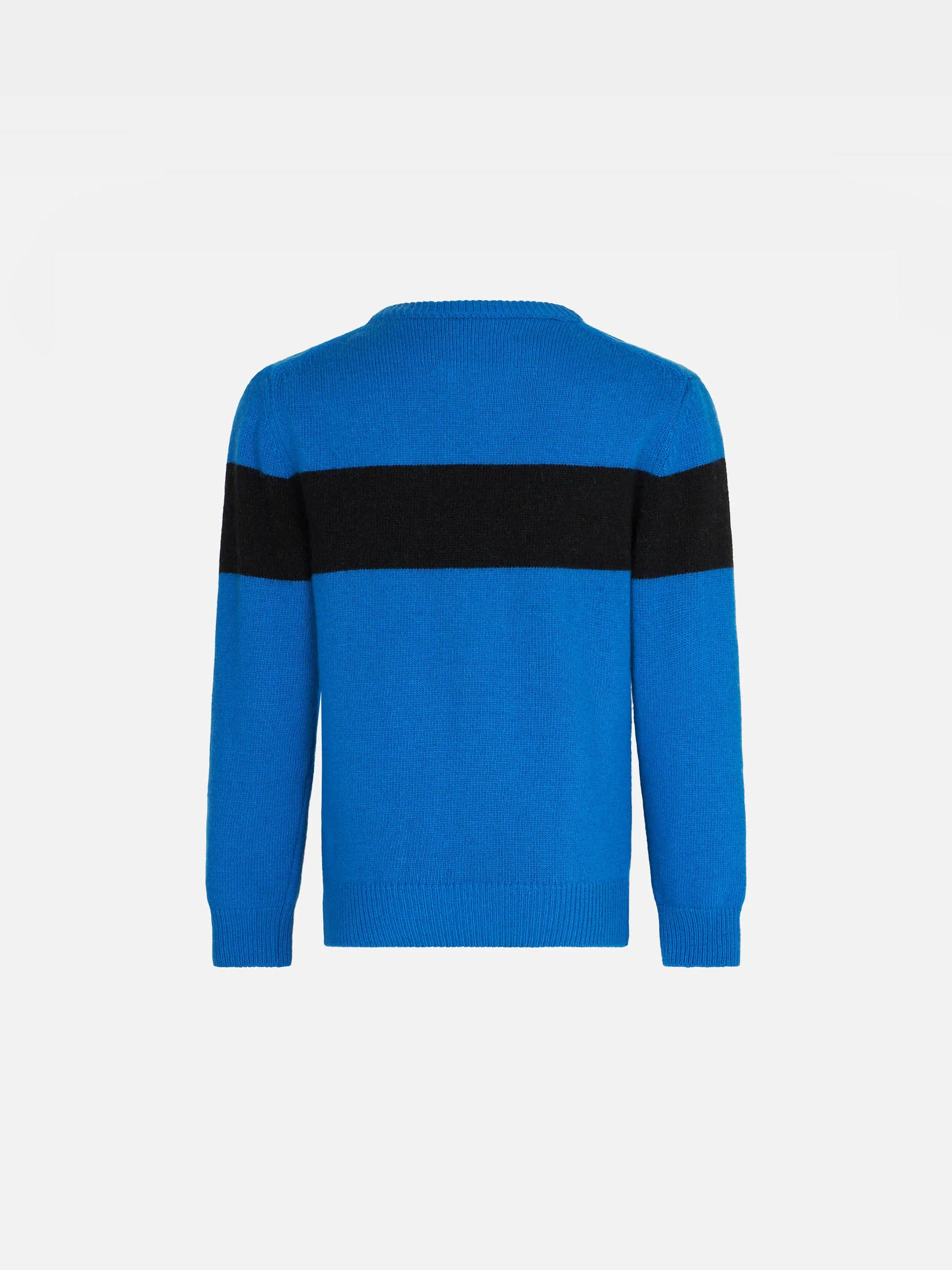 Maglione blu da bambino con scritta Courma - Image 2