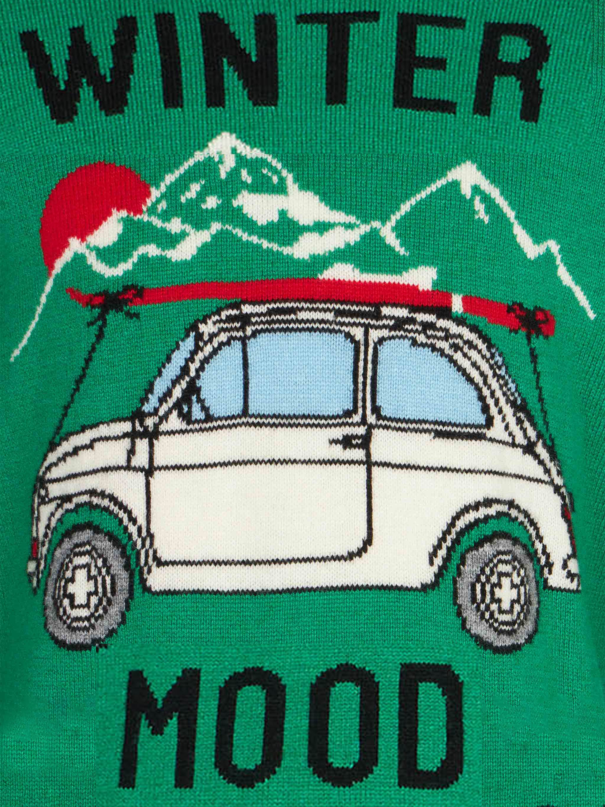 Maglione da bambino girocollo con stampa montagne - Image 3