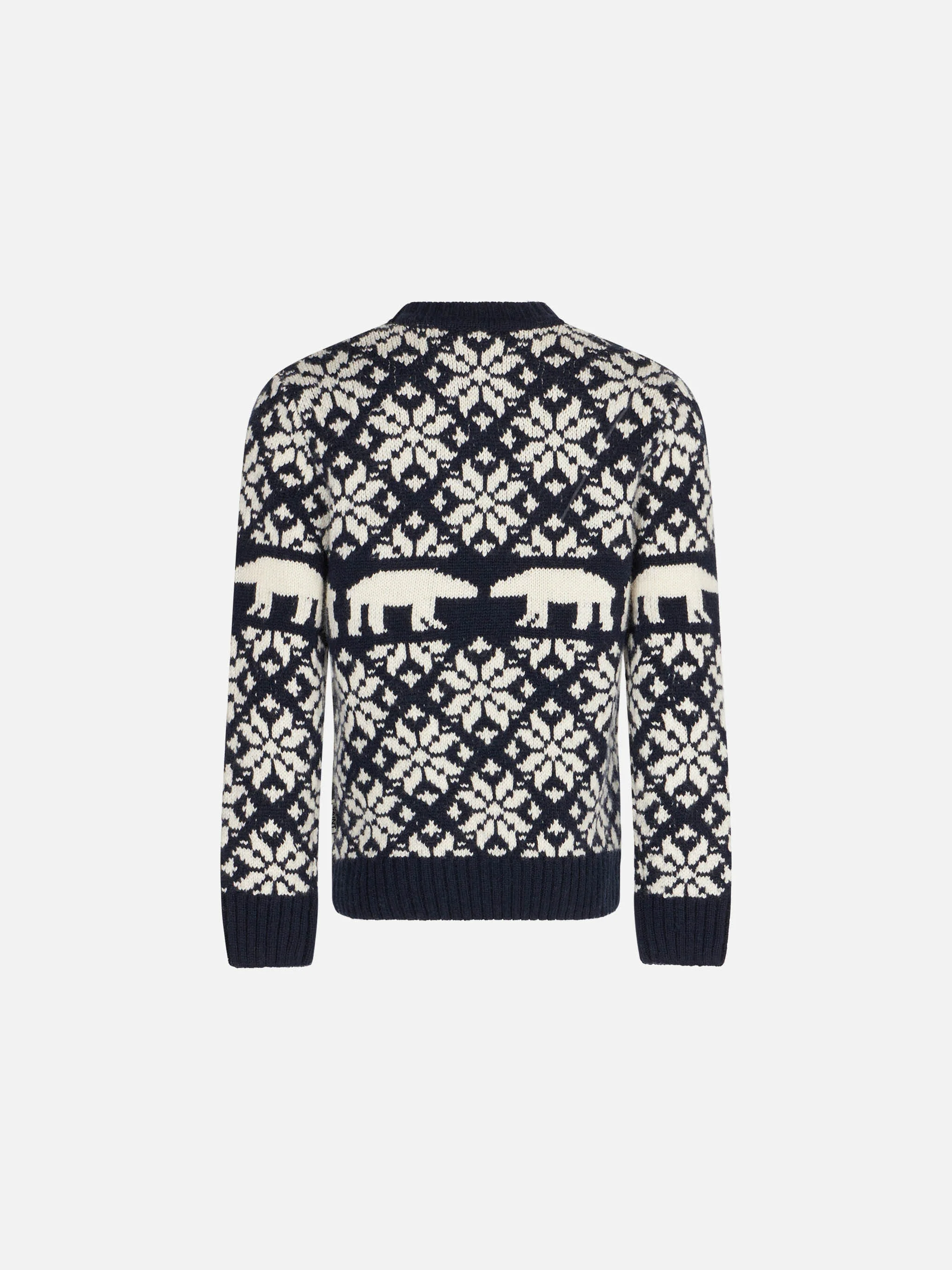 Maglione da bambino girocollo con fantasia norvegese - Image 2