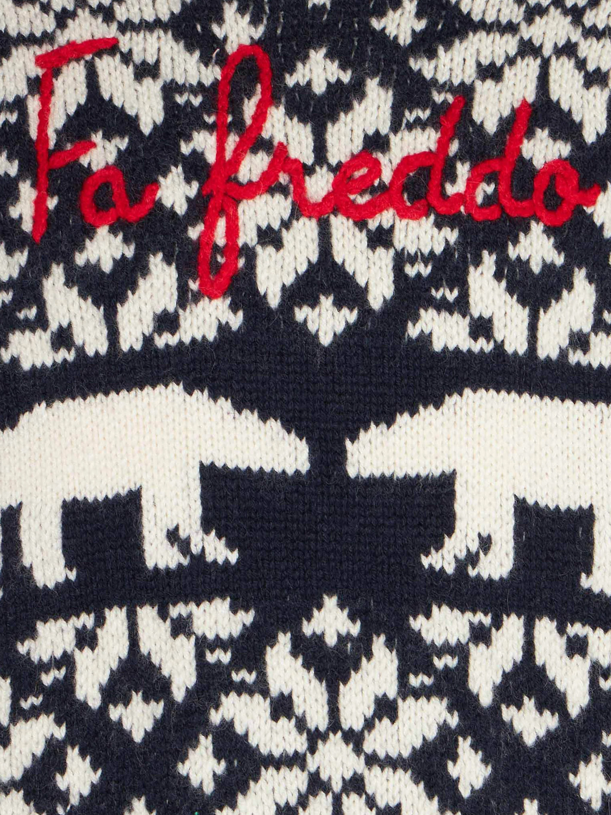 Maglione da bambino girocollo con fantasia norvegese - Image 3