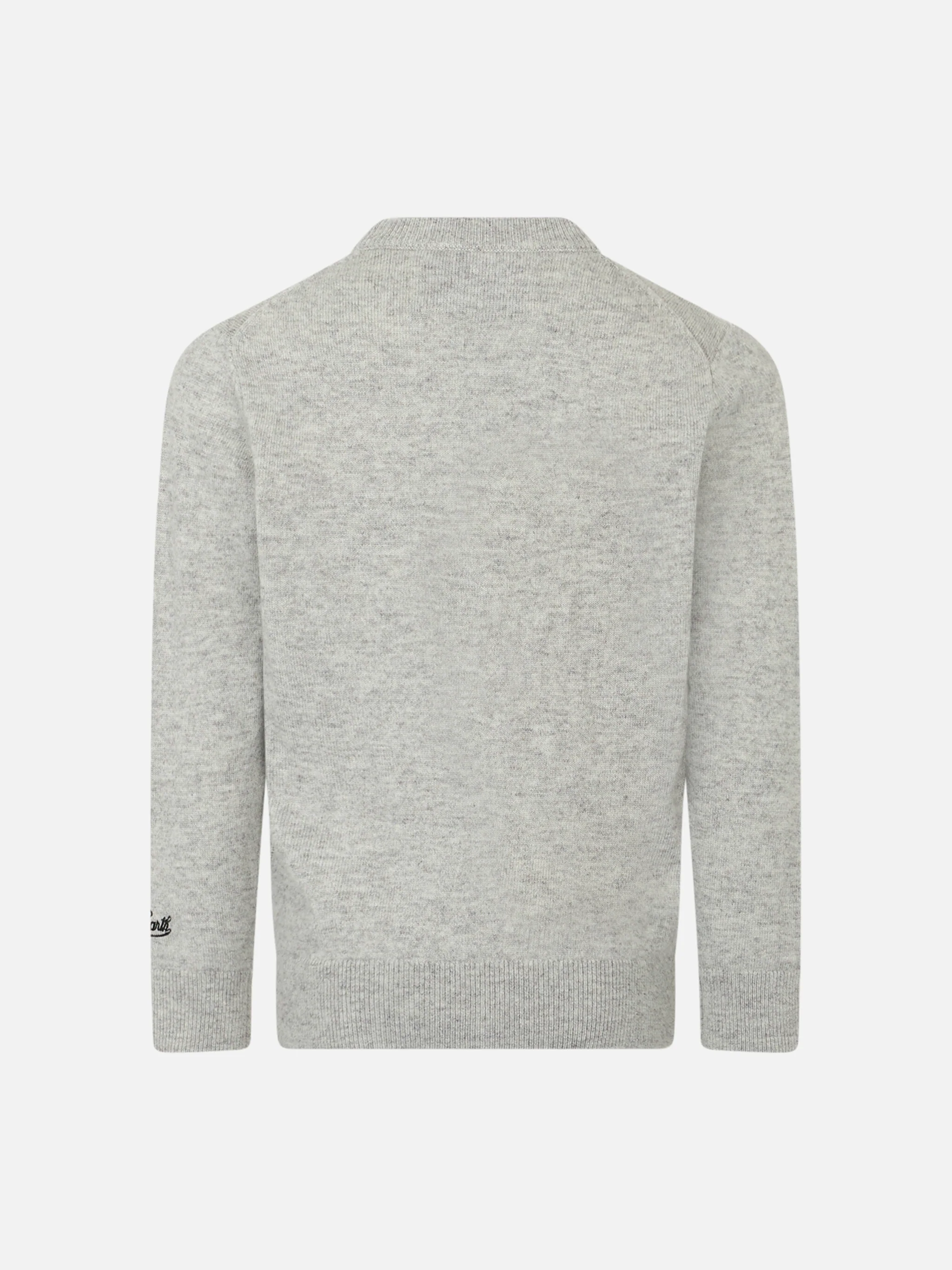 Maglione girocollo da bambino con stampa jacquard Panda saves you - Image 3