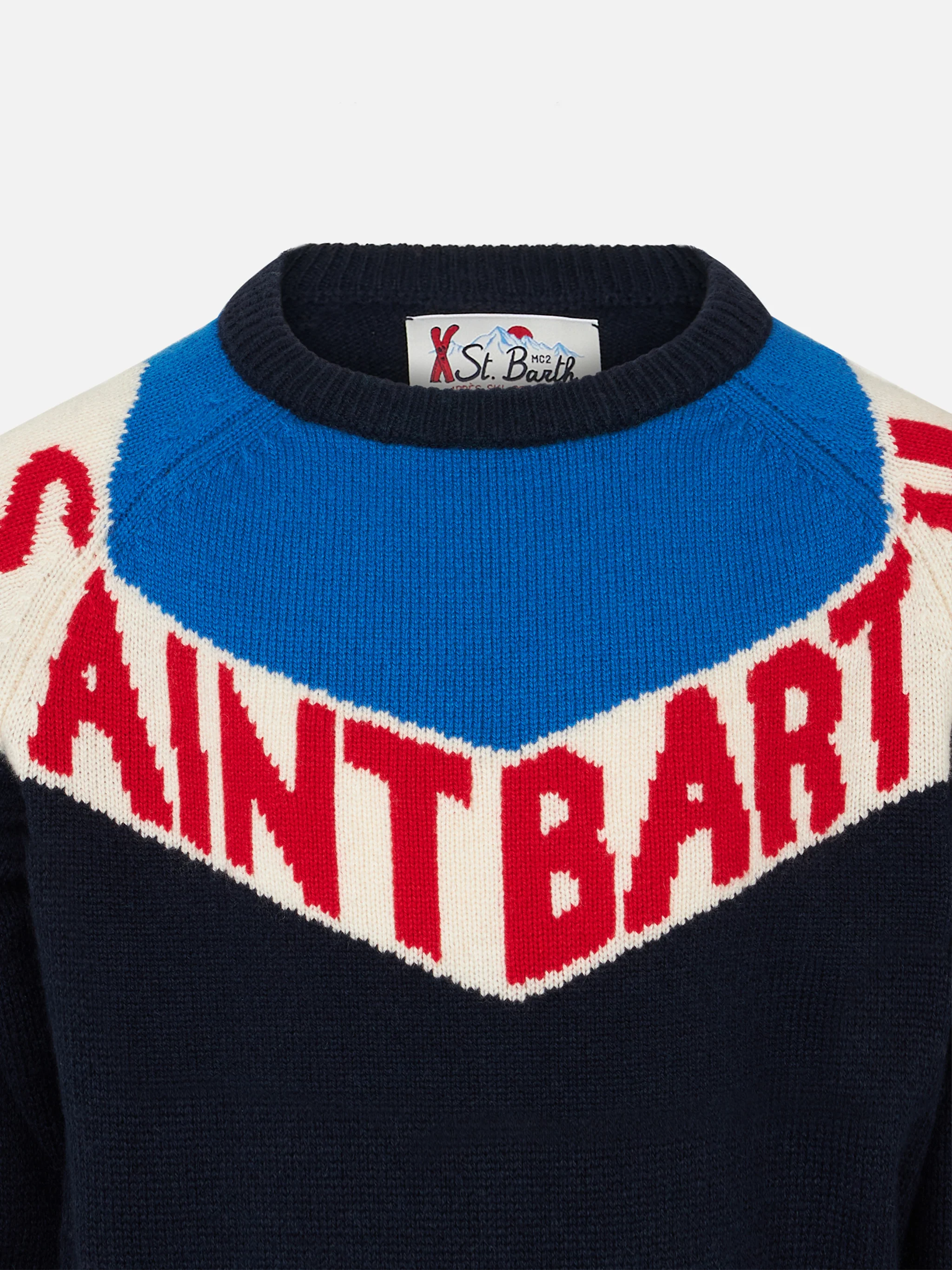 Maglione girocollo da bambino con stampa Saint Barth - Image 2