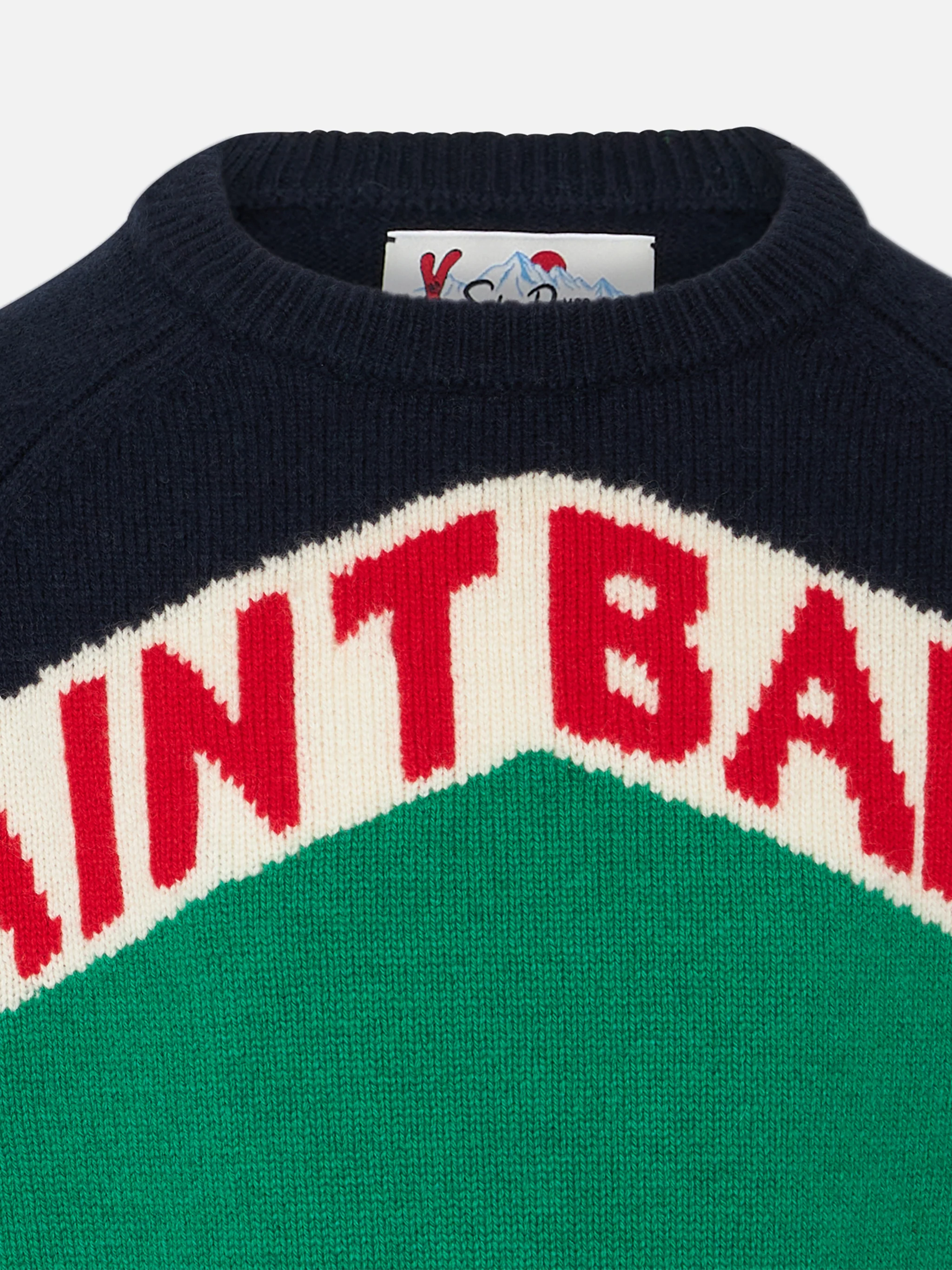 Maglione girocollo da bambino con stampa Saint Barth - Image 2