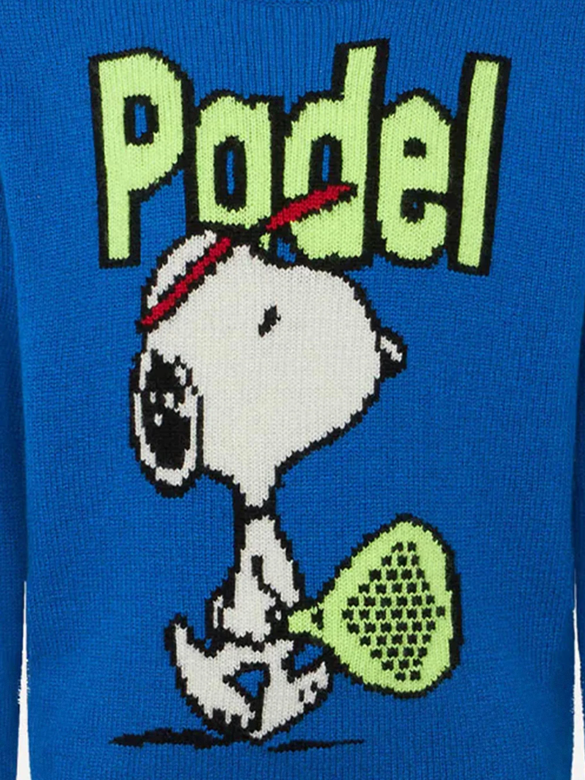 Maglione da bambino girocollo con stampa jacquard padel Snoopy | SNOOPY - EDIZIONE SPECIALE PEANUTS™ - Image 3