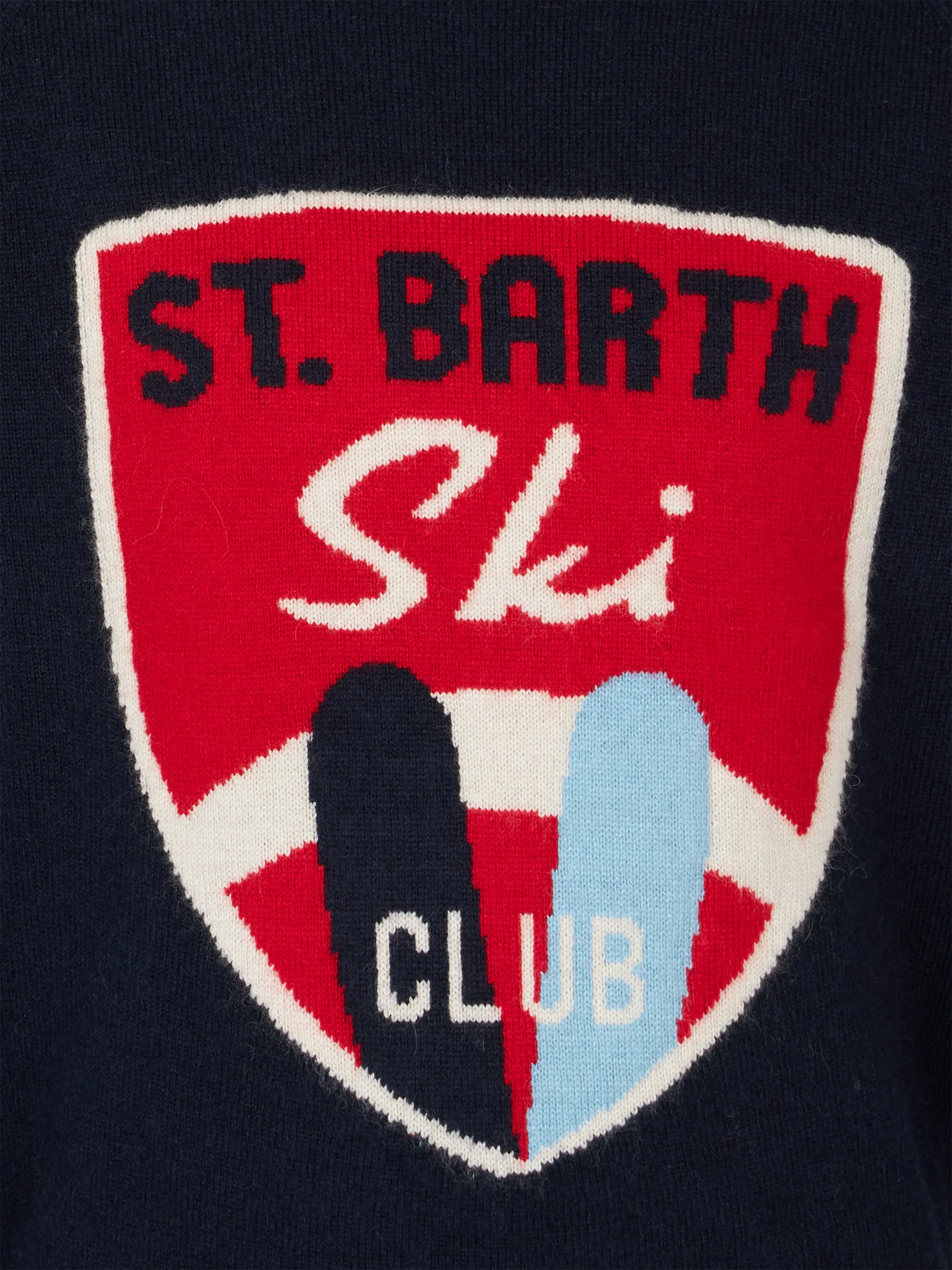 Maglione girocollo da bambino con stampa St. Barth Ski Club - Image 2