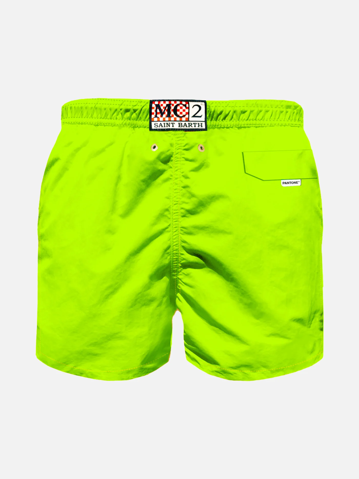Costume da bagno da bambino giallo fluo | EDIZIONE SPECIALE PANTONE® - Image 2