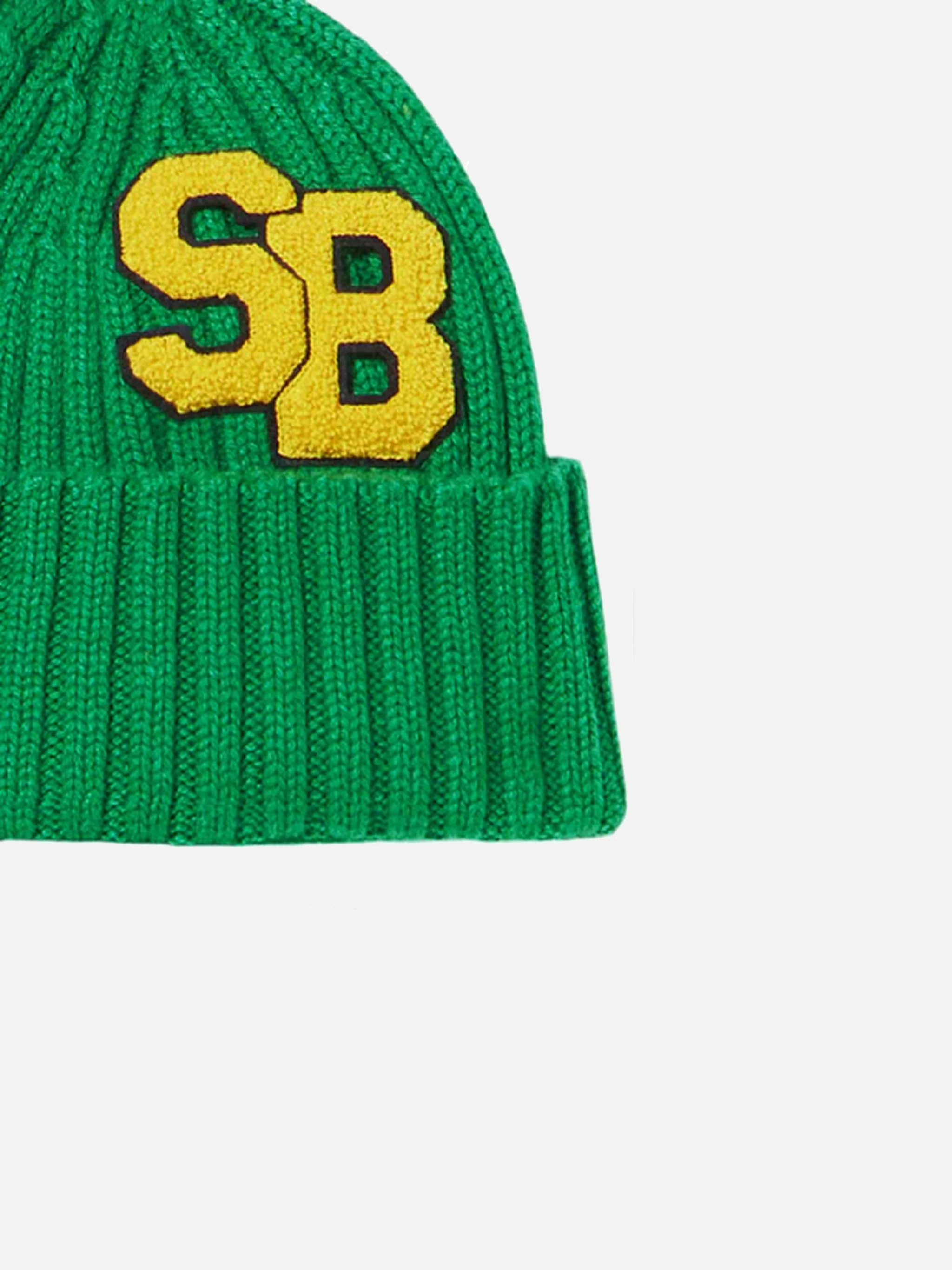 Berretto da bambino in maglia verde - Image 3