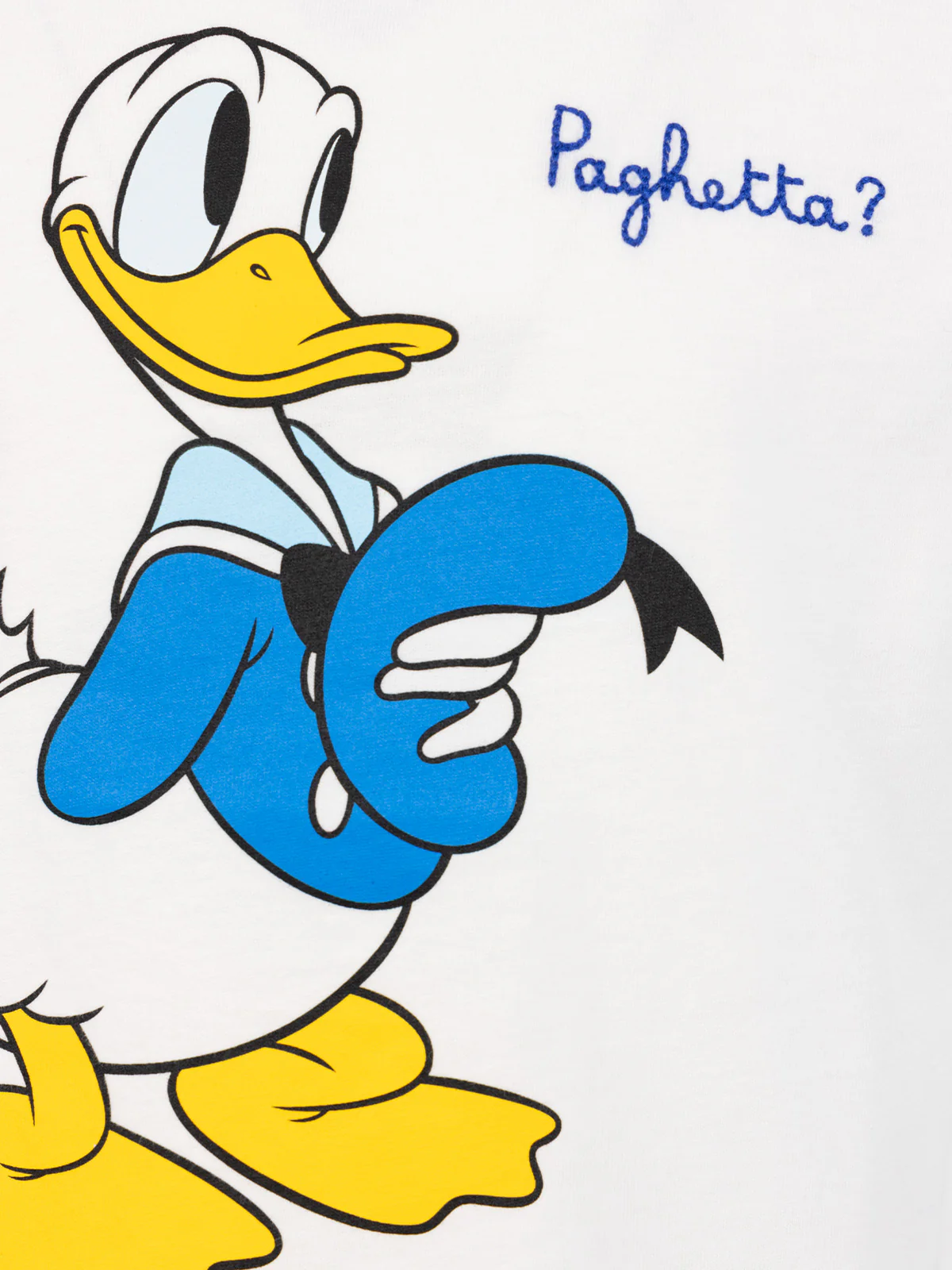 T-shirt in cotone pesante da bambino Cameron con stampa Donald e ricamo Paghetta? | EDIZIONE SPECIALE DISNEY - Image 2