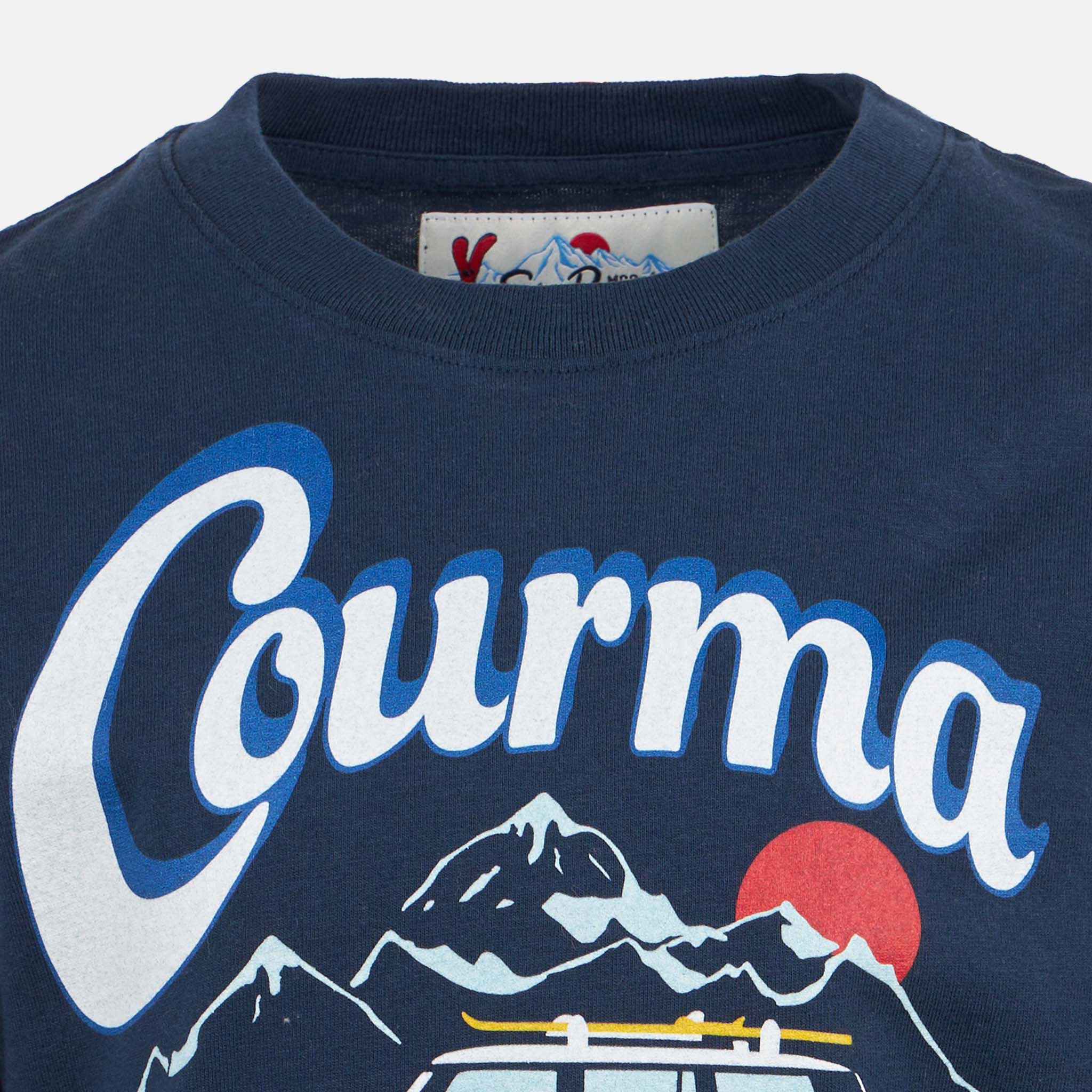 T-shirt da bambino in cotone pesante con stampa Courma - Image 2