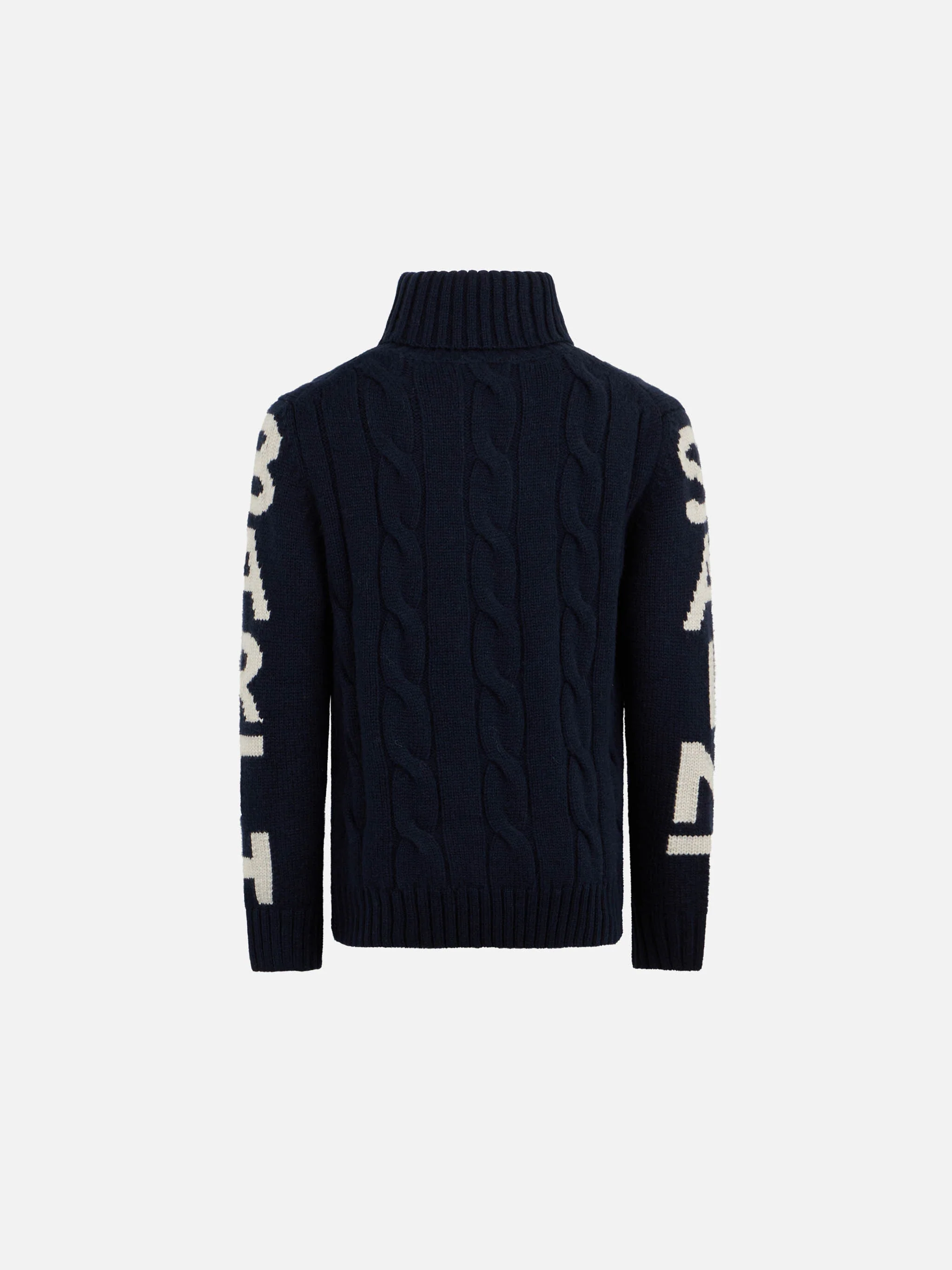 Maglione Fisherman Jr blu a trecce  - Image 2