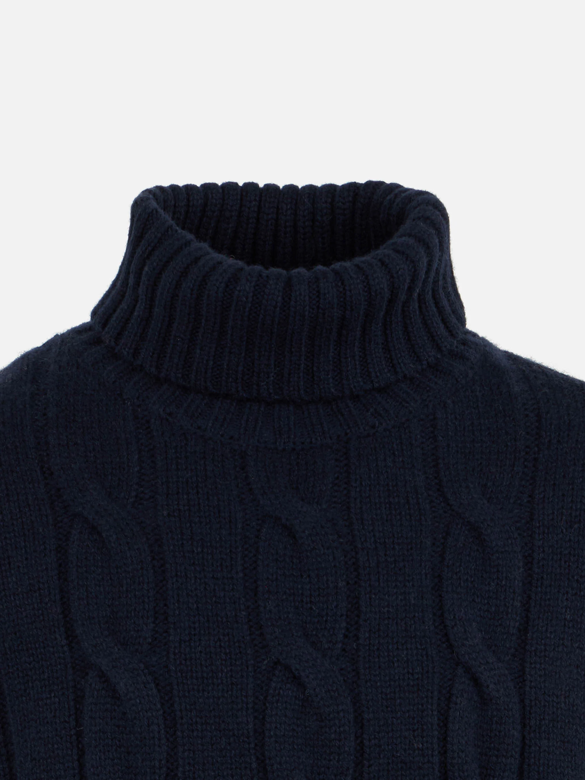 Maglione Fisherman Jr blu a trecce  - Image 3