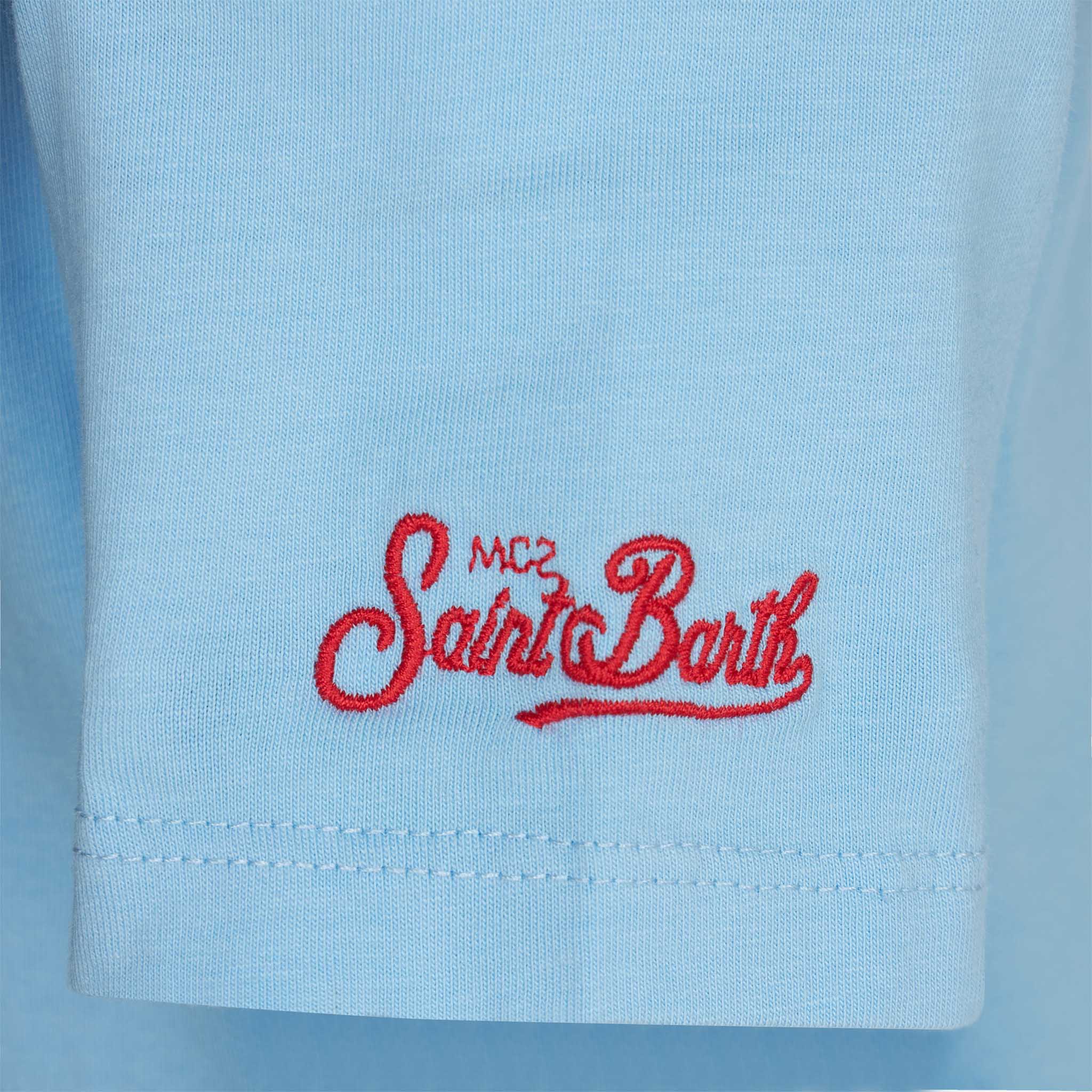 T-shirt da bambino in cotone azzurro con skater Bart | EDIZIONE SPECIALE DEI SIMPSON - Image 3