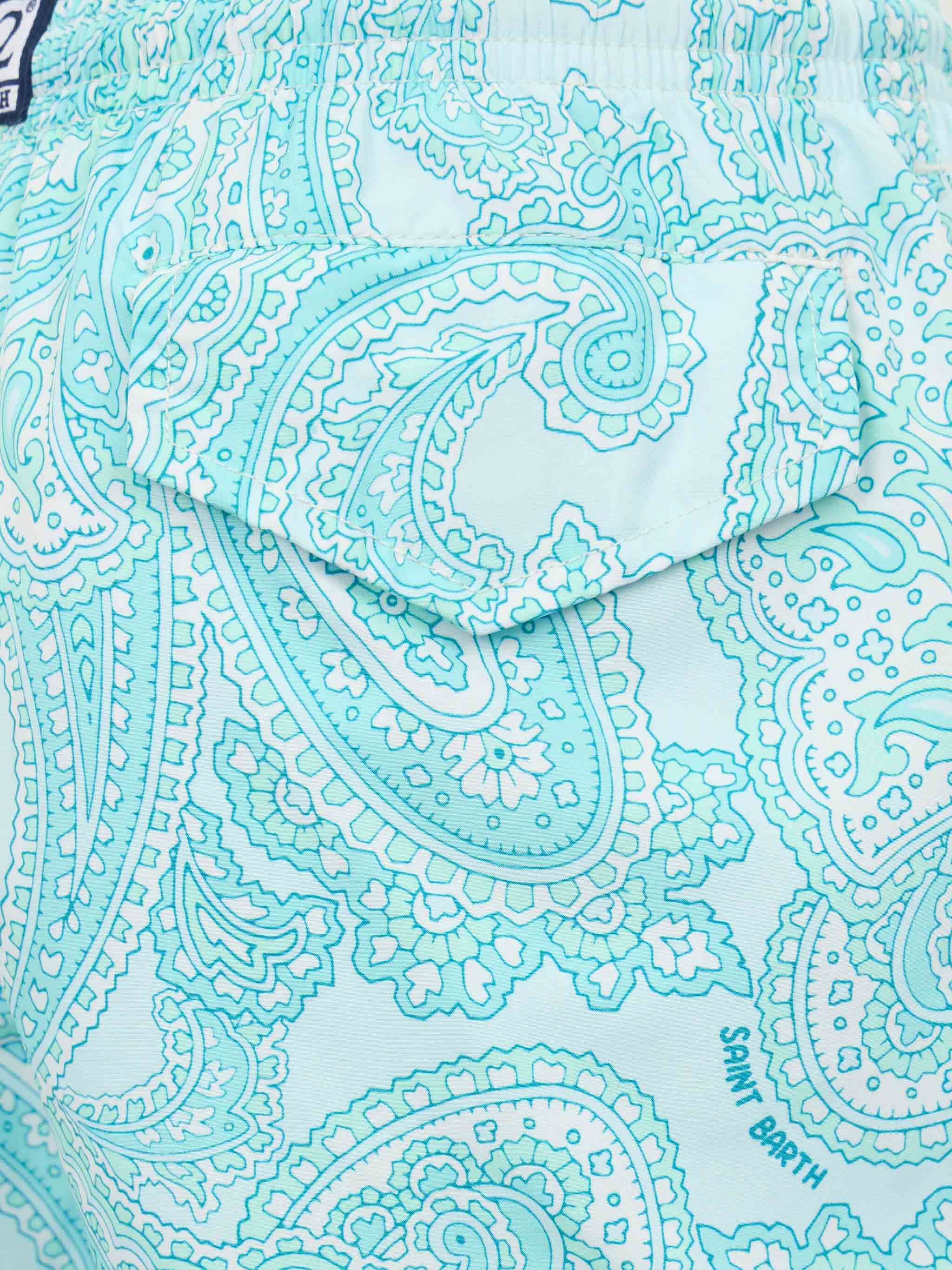 Costume da bagno da bambino in tessuto leggero Jean Lighting 70 con stampa paisley - Image 3