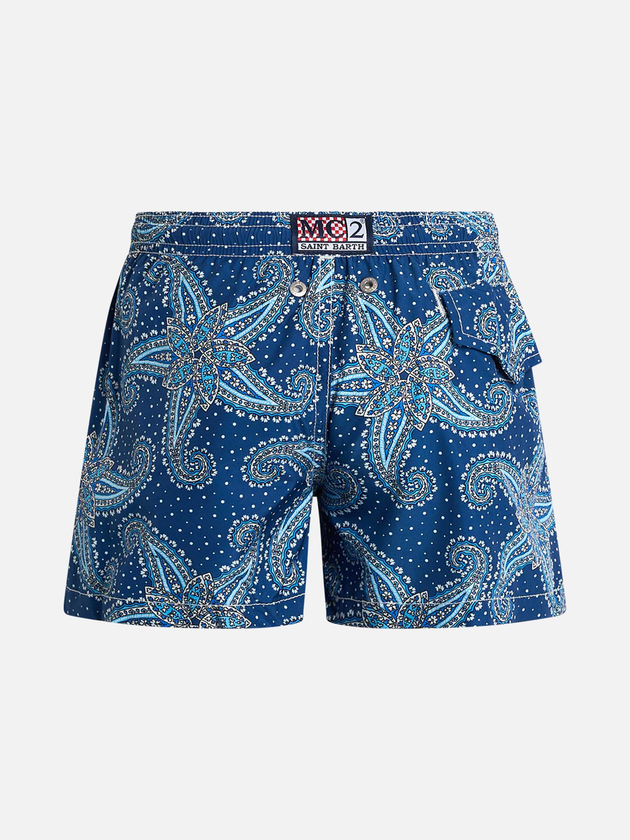 Costume da bagno da bambino in tessuto leggero Jean Lighting 70 con stampa paisley - Image 2