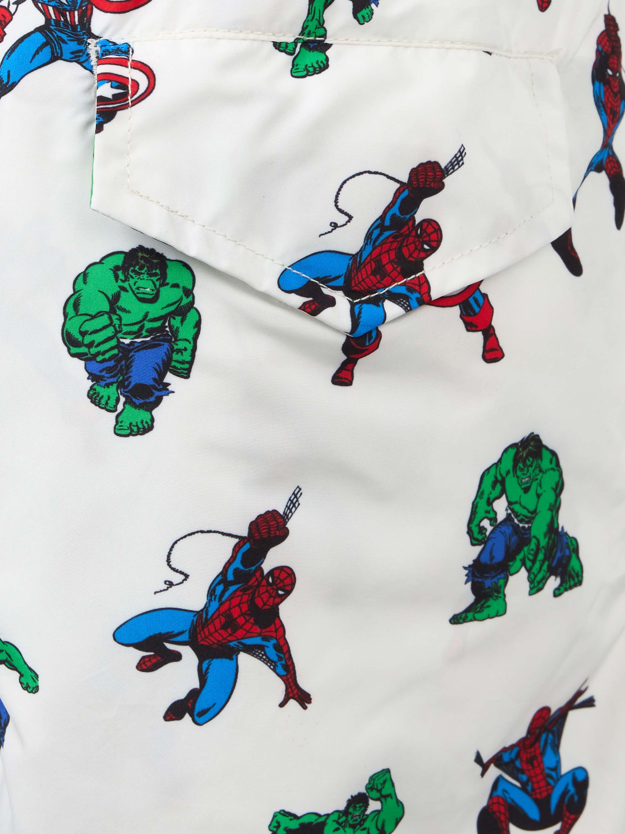Costume da bagno da bambino in tessuto leggero Jean Lighting con stampa supereroi Marvel | EDIZIONE SPECIALE MARVEL - Image 3