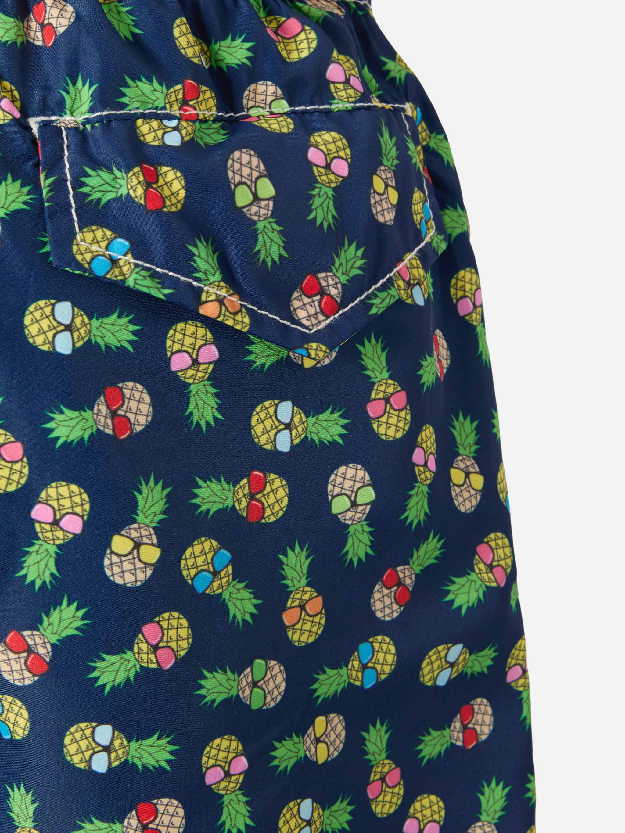 Costume mare Jean Lighting in tessuto leggero con stampa ananas - Image 3