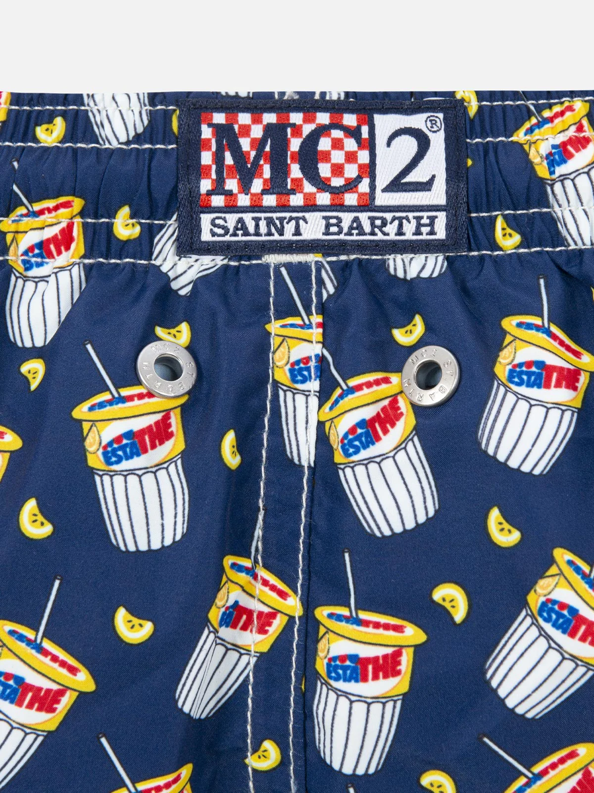 Costume da bagno da bambino in tessuto leggero con stampa Estathè | EDIZIONE SPECIALE ESTATHE' - Image 3
