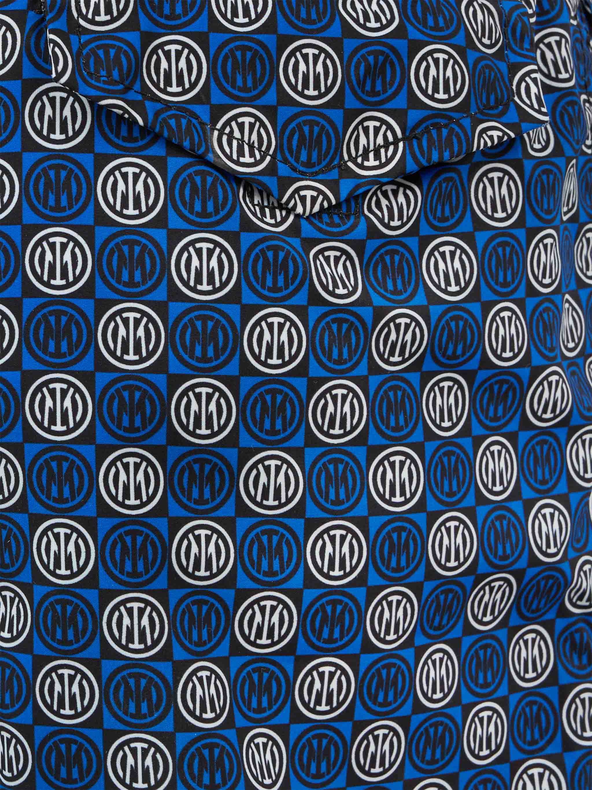 Costume da bagno da bambino in tessuto leggero con stampa Inter | INTER SPECIAL EDITION - Image 3
