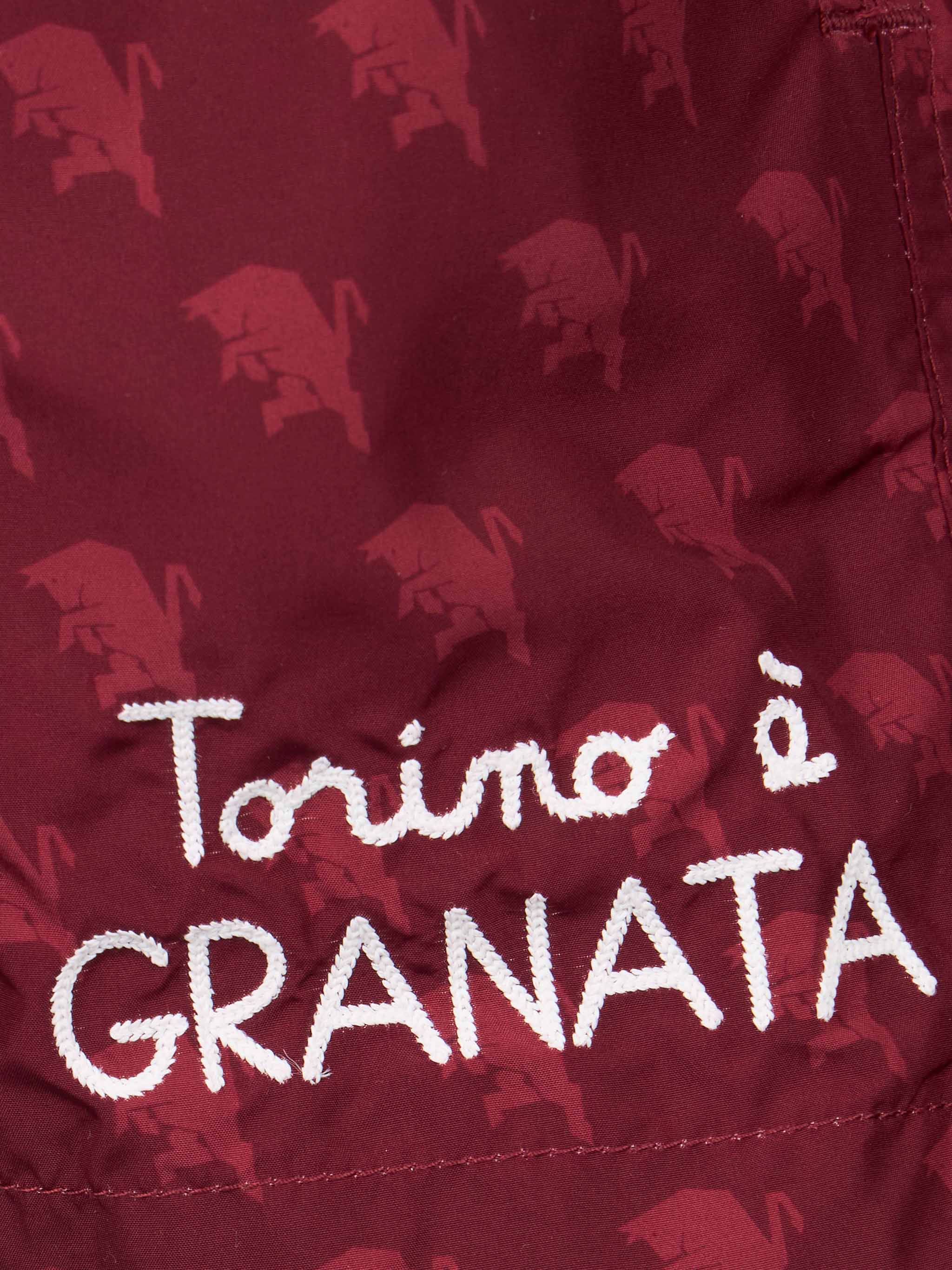 Costume da bagno da bambino in tessuto leggero con stampa TORINO | EDIZIONE SPECIALE AC TORINO - Image 3