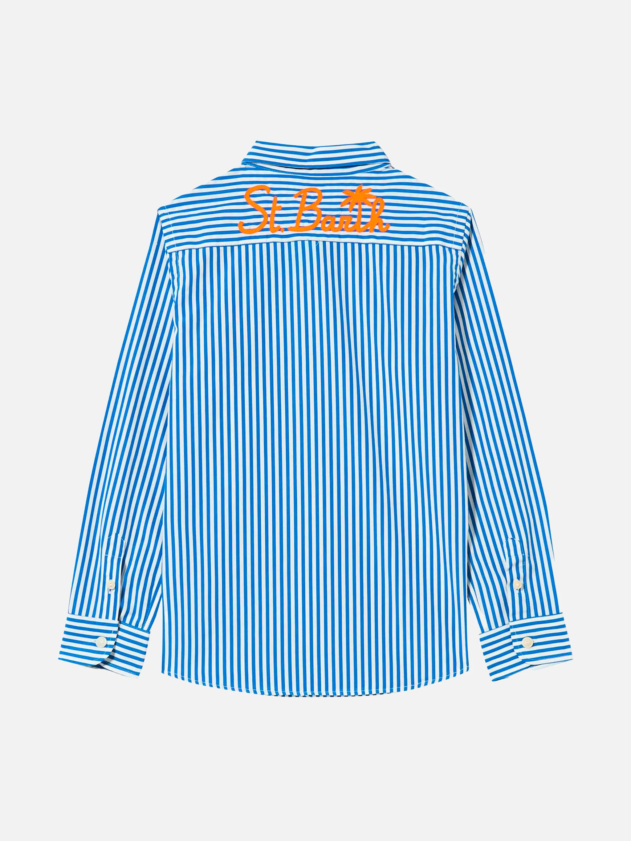 Camicia da bambino in cotone a righe - Image 3