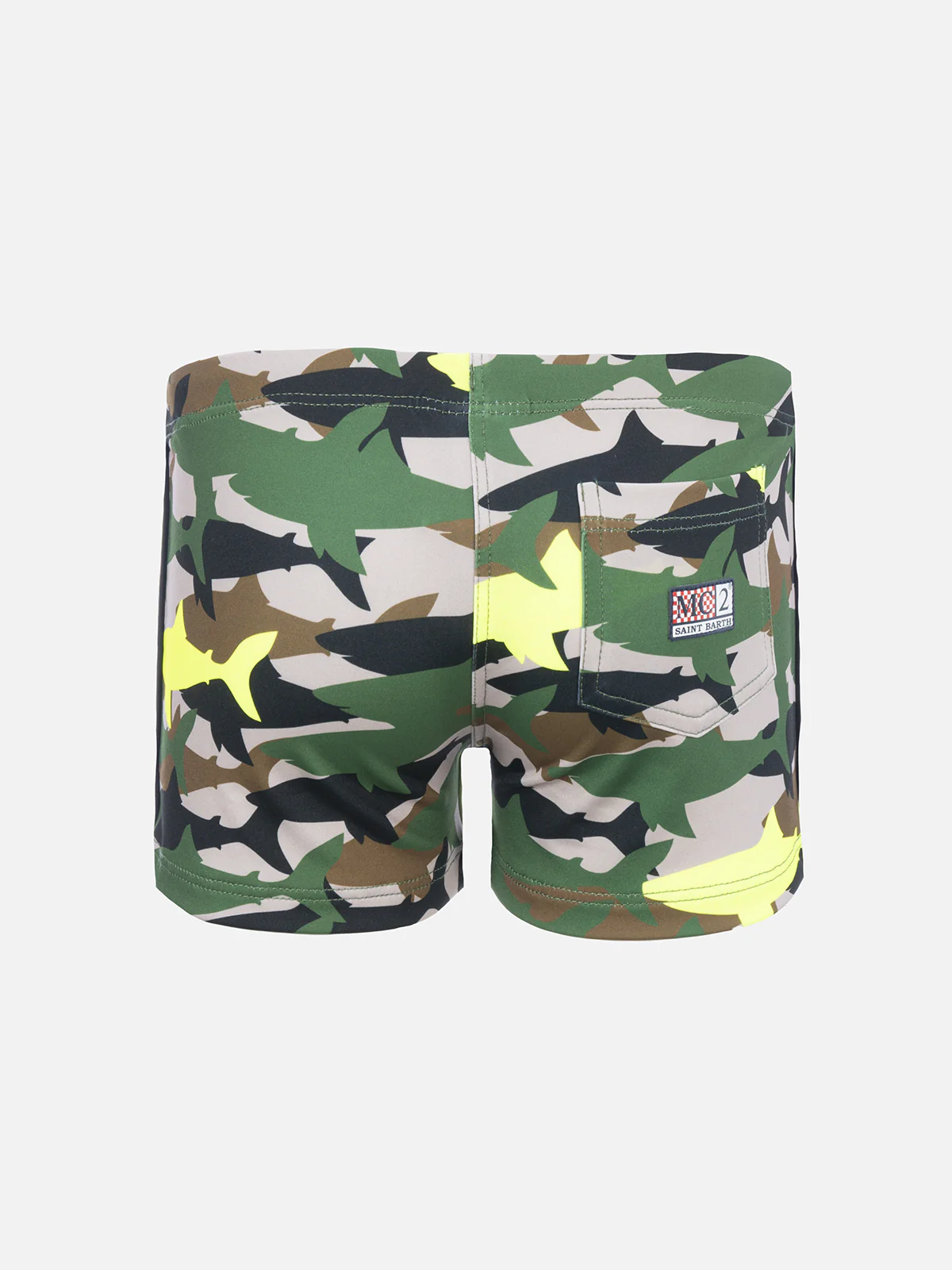 Costume da bagno da bambino in lycra con stampa squalo mimetico - Image 2