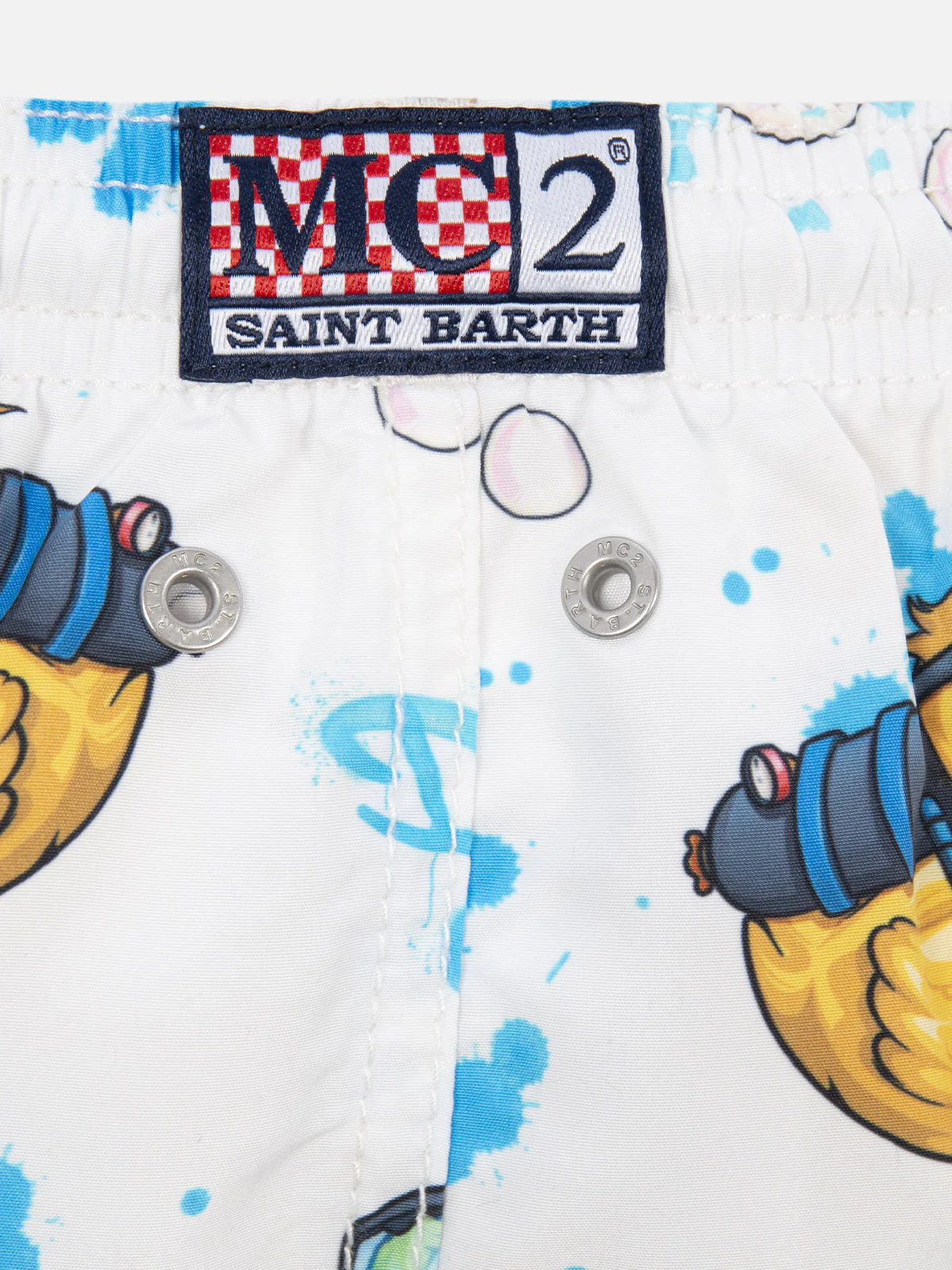 Costume da bagno da bambino di media lunghezza Jean con stampa Crypto Ducky | EDIZIONE SPECIALE CRYPTOPUPPETS - Image 3