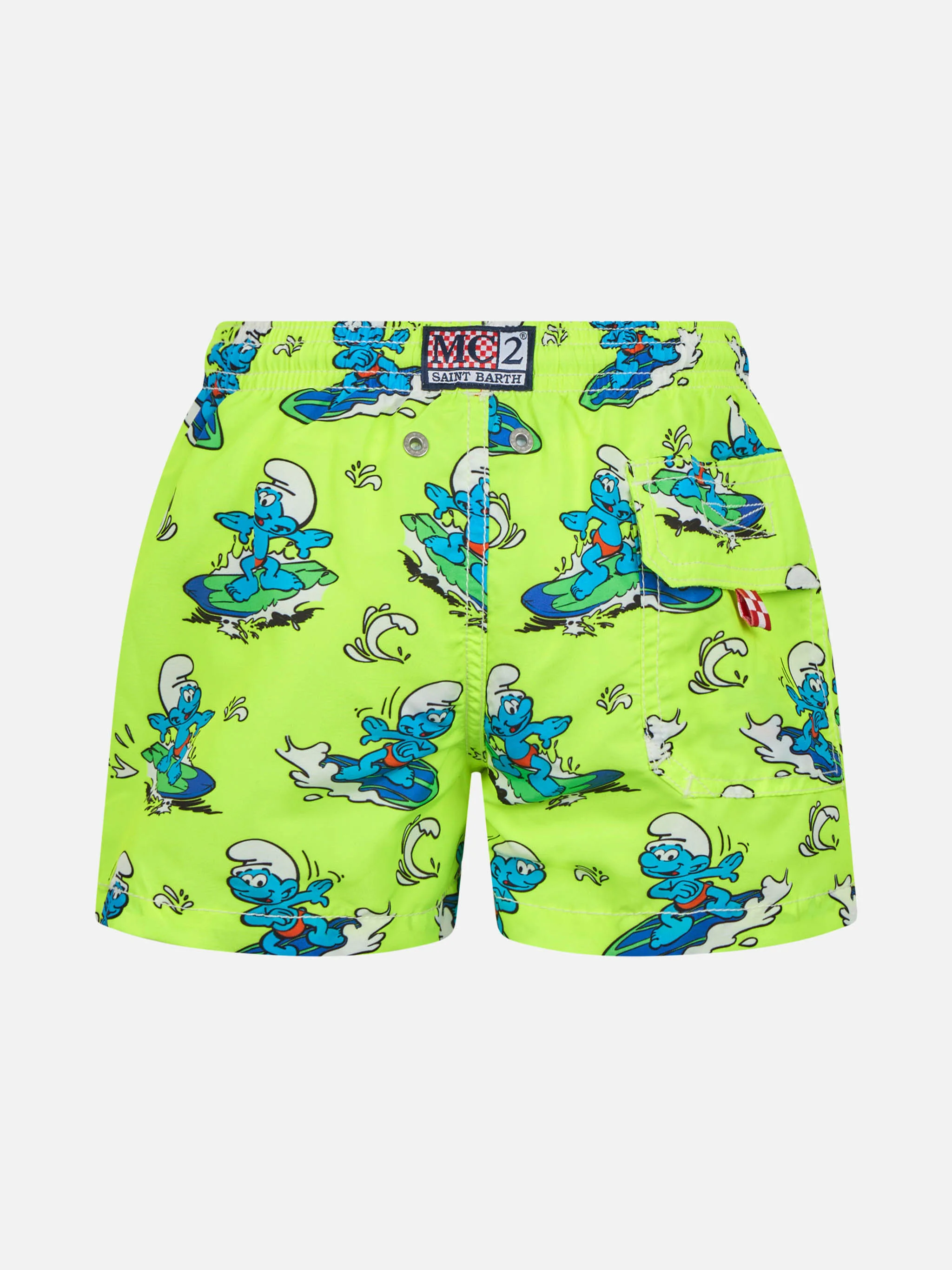 Costume da bagno Jean da bambino di media lunghezza con stampa dei Puffi | I PUFFI EDIZIONE SPECIALE - Image 2
