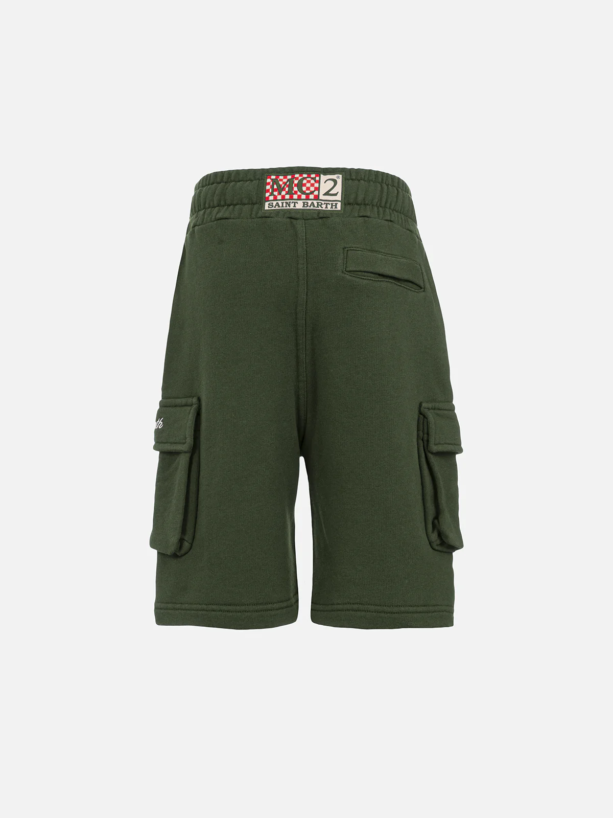Pantaloncini cargo da bambino verde militare Cargy - Image 2