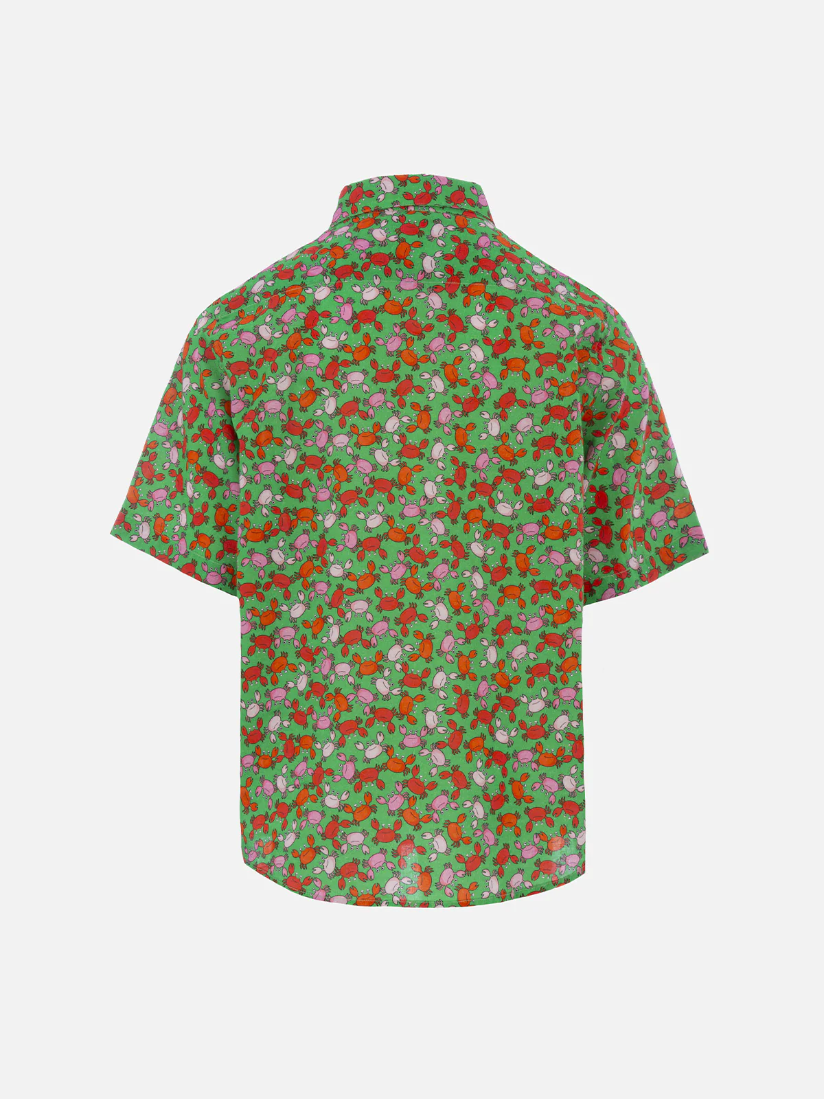 Camicia in mussola di cotone da bambino Sharouk con stampa di granchi - Image 2