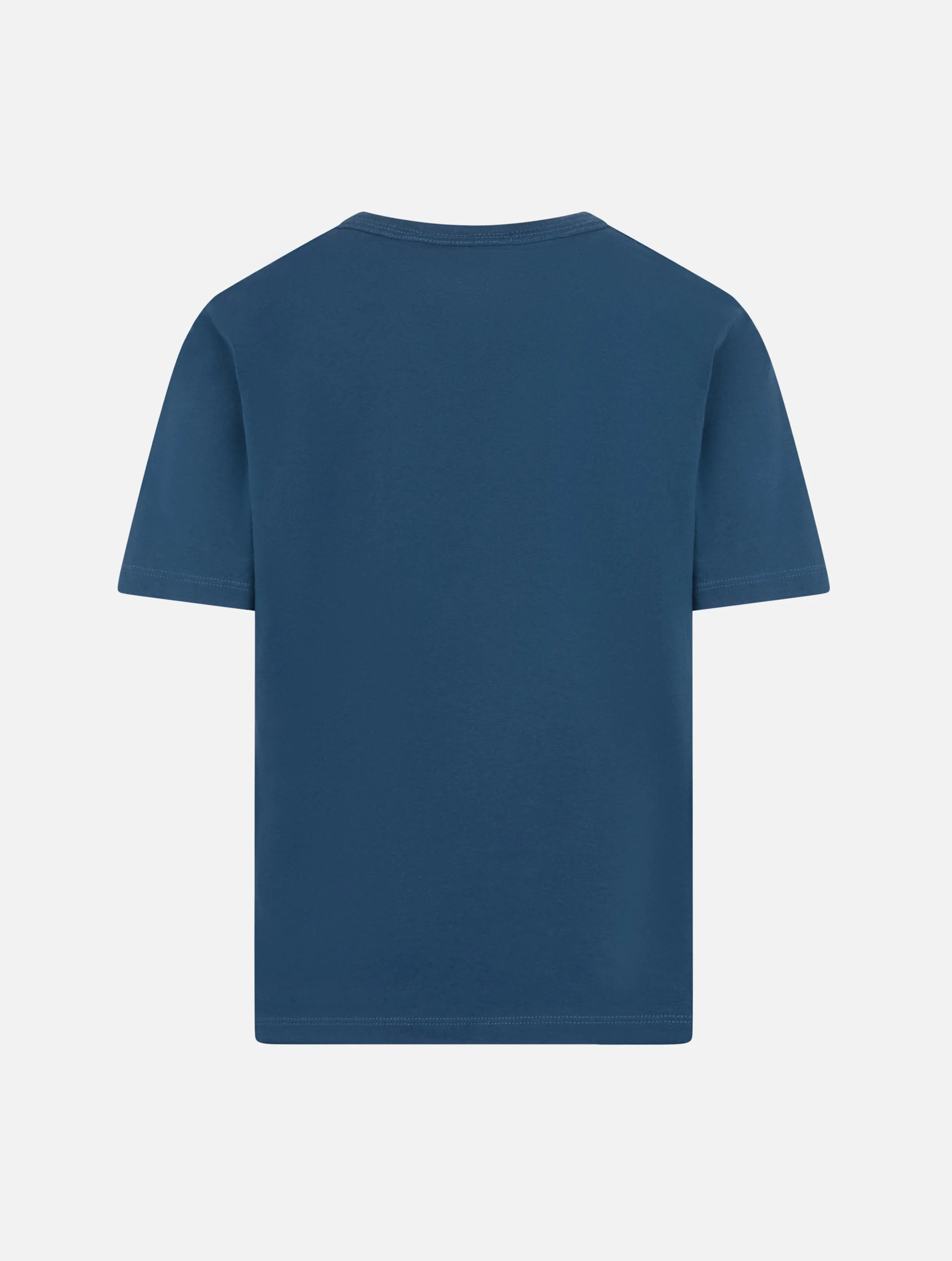T-shirt da bambino Dover in jersey di cotone blu navy con ricamo St. Barth - Image 3