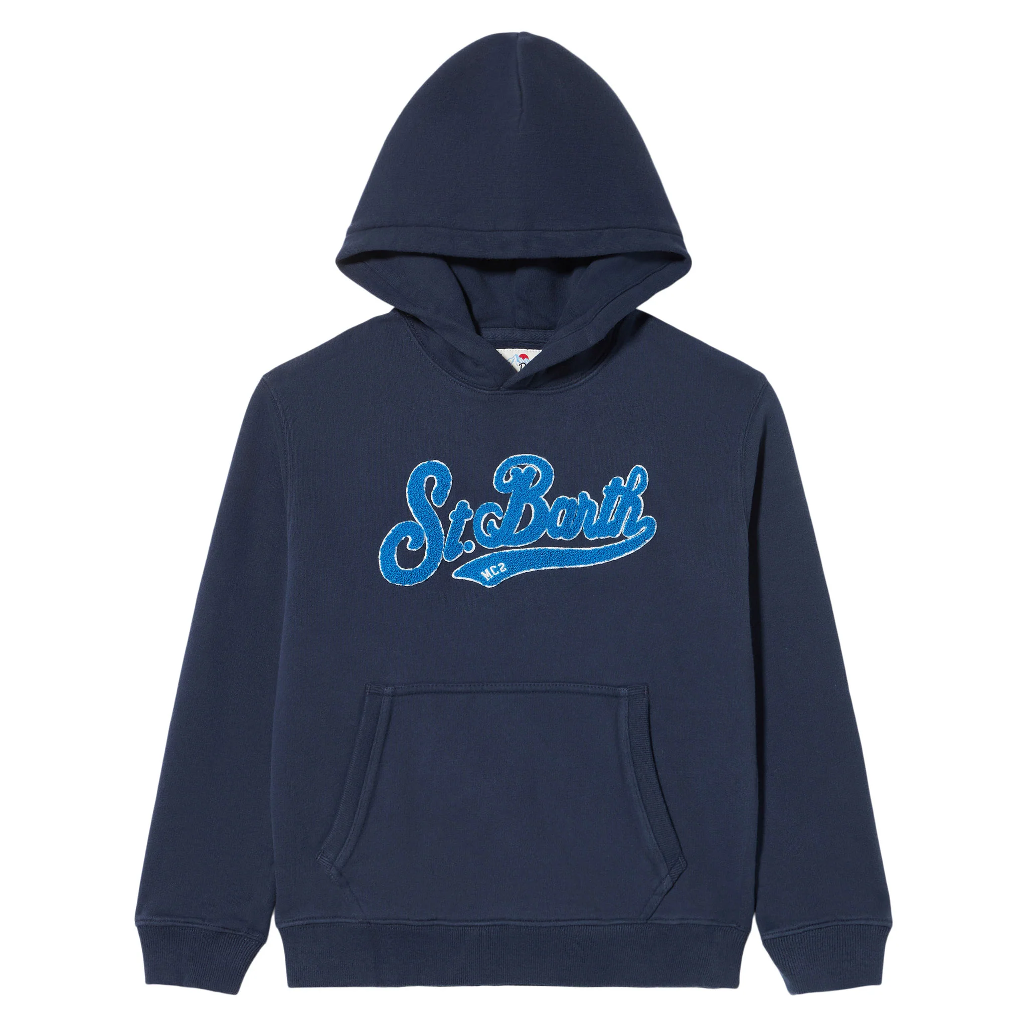 Felpa da bambino blu navy con cappuccio - Image 4
