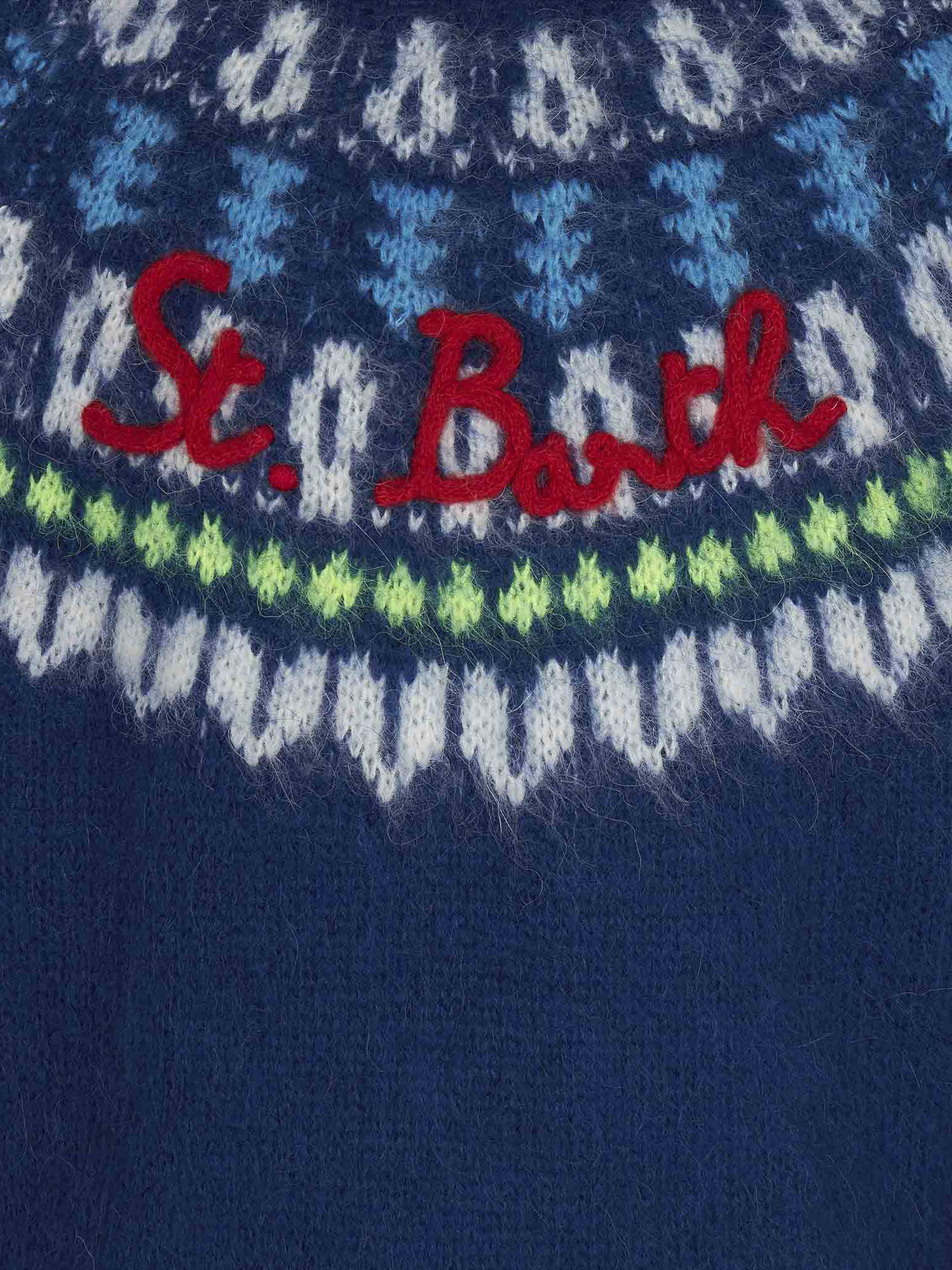 Maglione da bambino garzato con jacquard islandese - Image 3