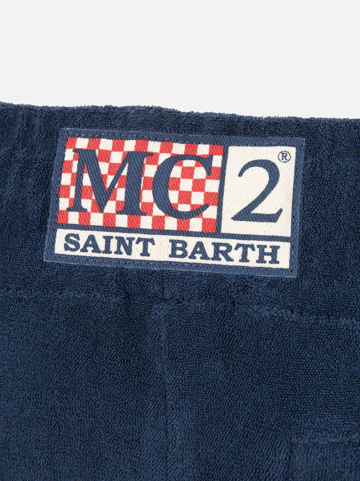 Bermuda bambino in spugna blu navy Randle Jr - Image 3