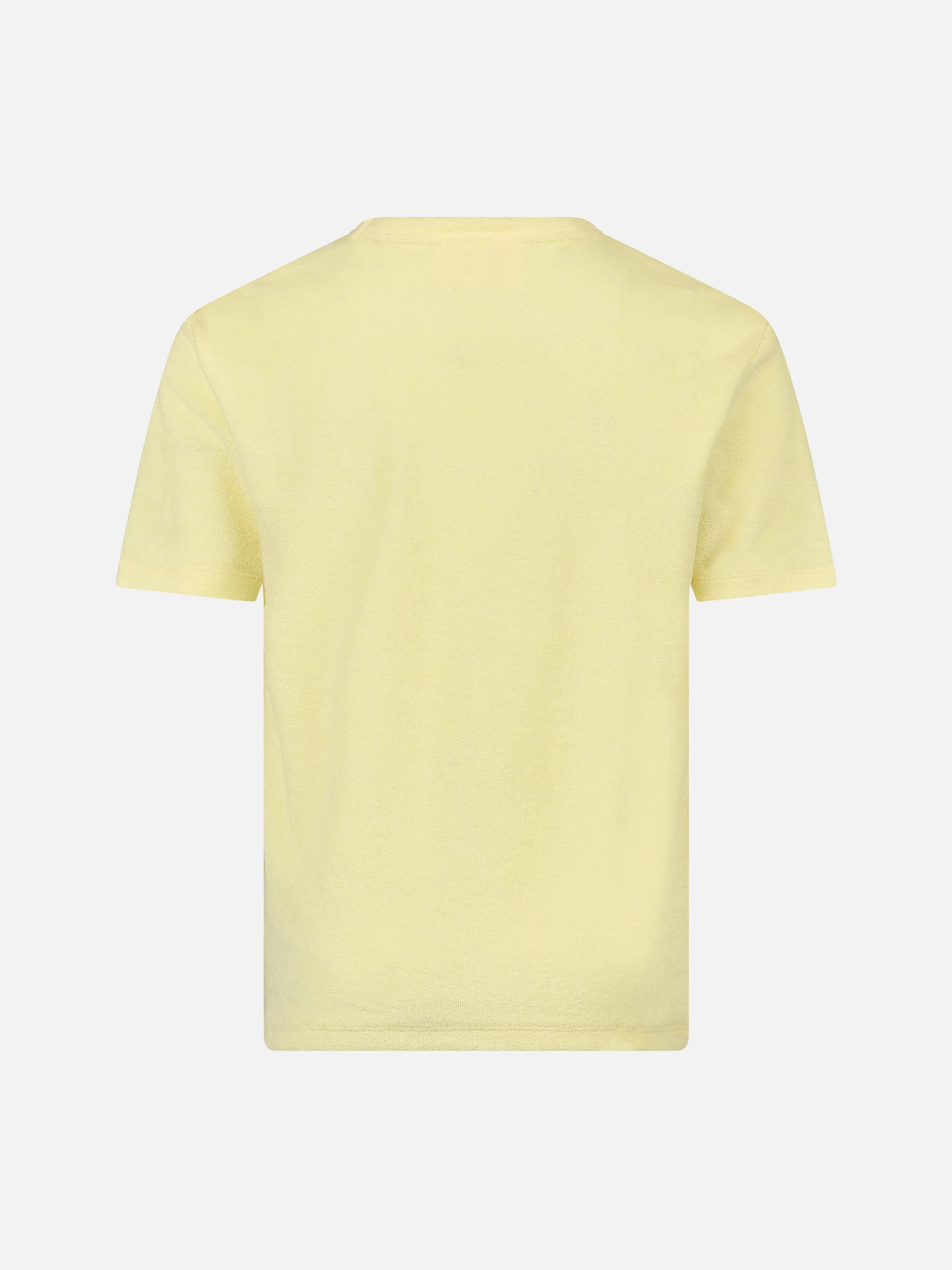 T-shirt da bambino in spugna giallo pallido Gary con ricamo St. Barth - Image 2