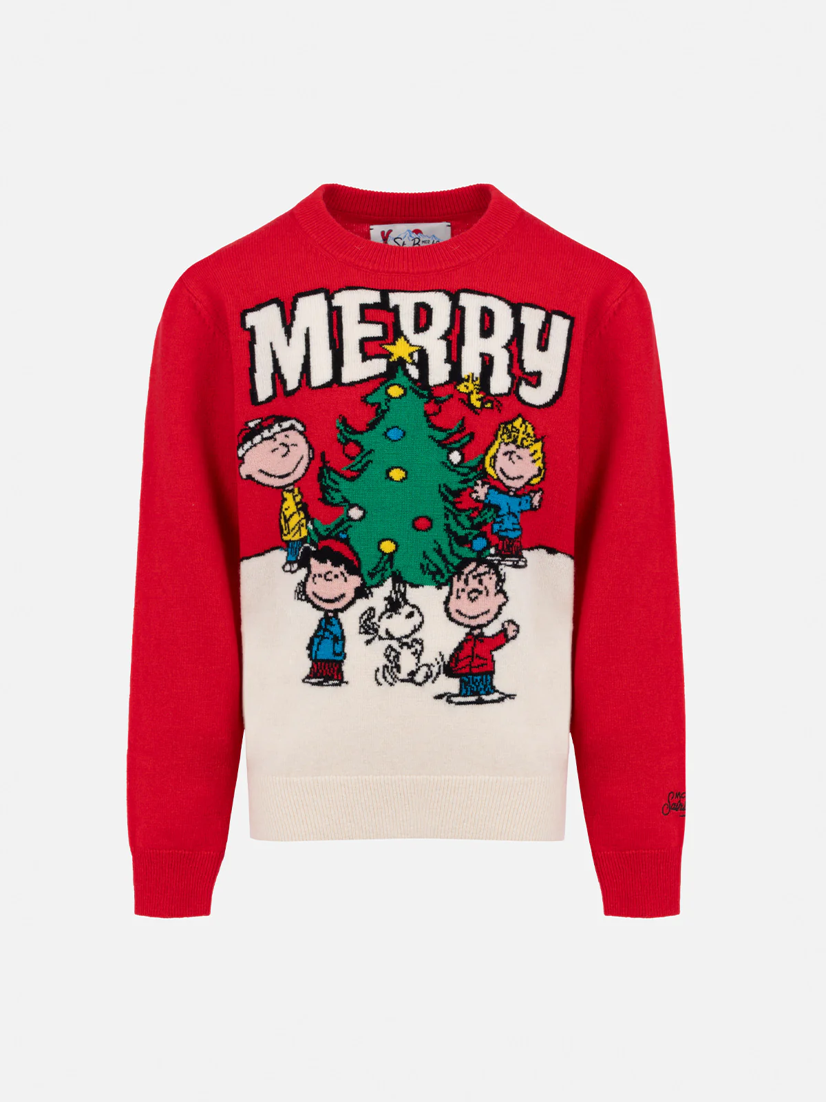 Maglione girocollo rosso da bambino Douglas con stampa Penauts | SNOOPY PEANUTS EDIZIONE SPECIALE - Image 4