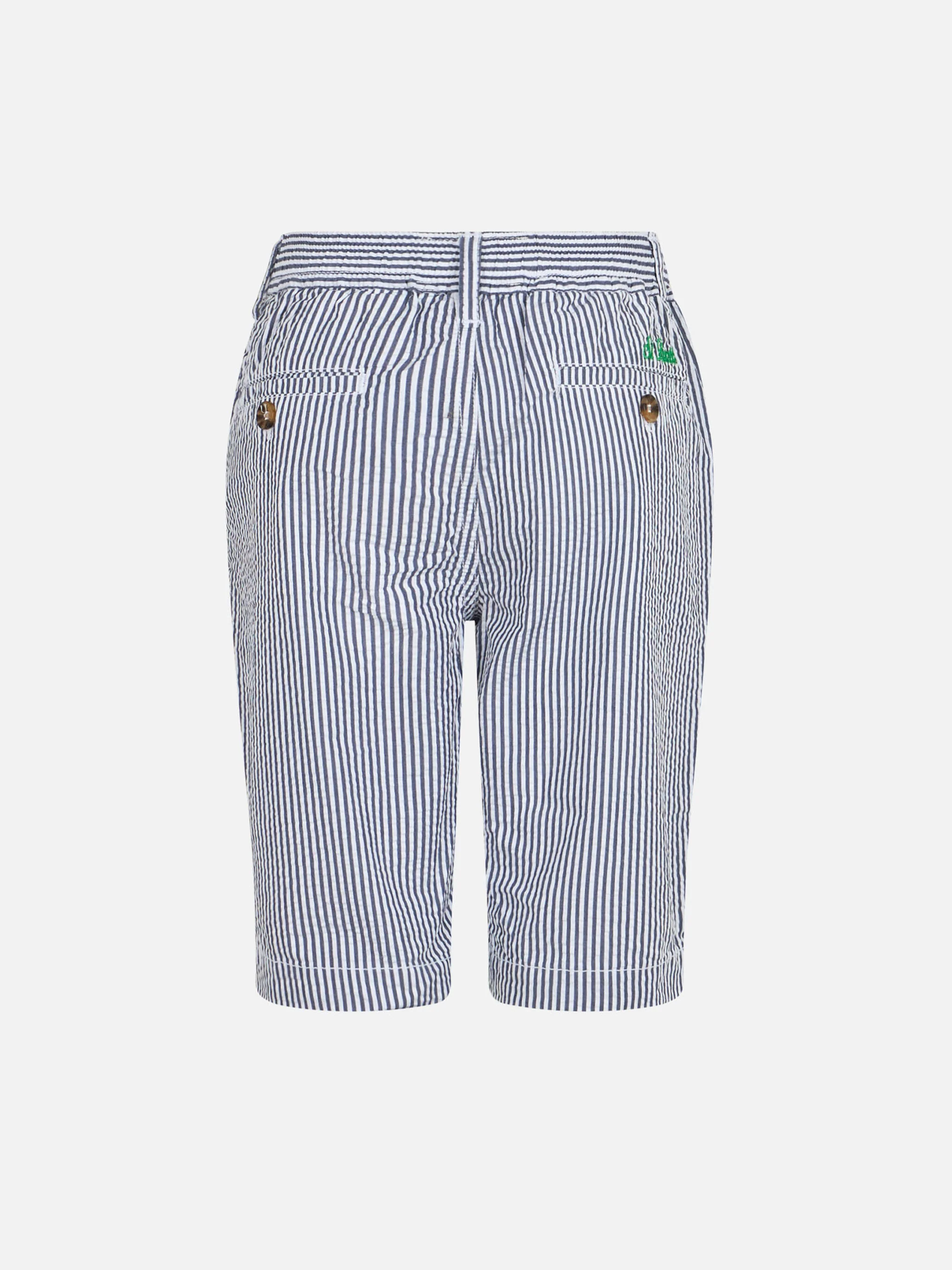 Bermuda shorts in seersucker da bambino Ischia Jr - Image 2
