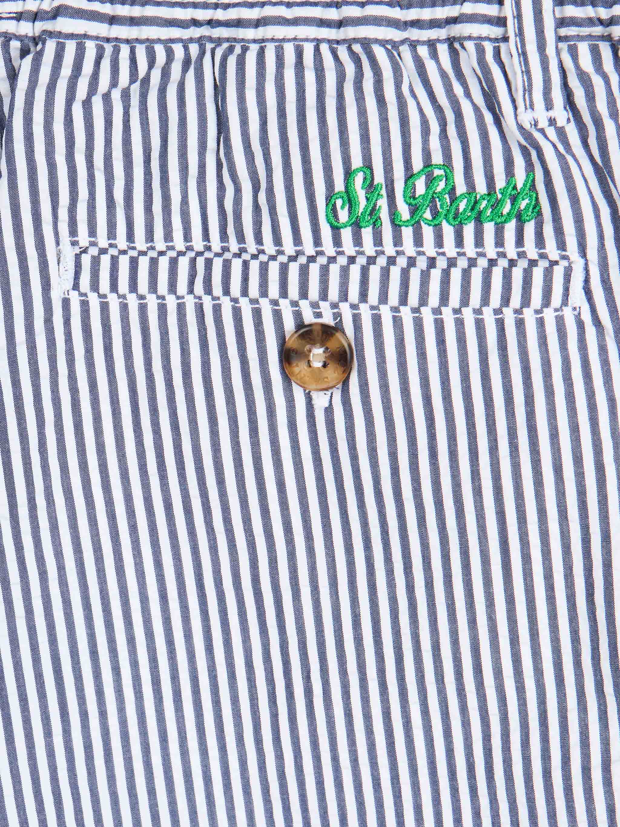 Bermuda shorts in seersucker da bambino Ischia Jr - Image 3