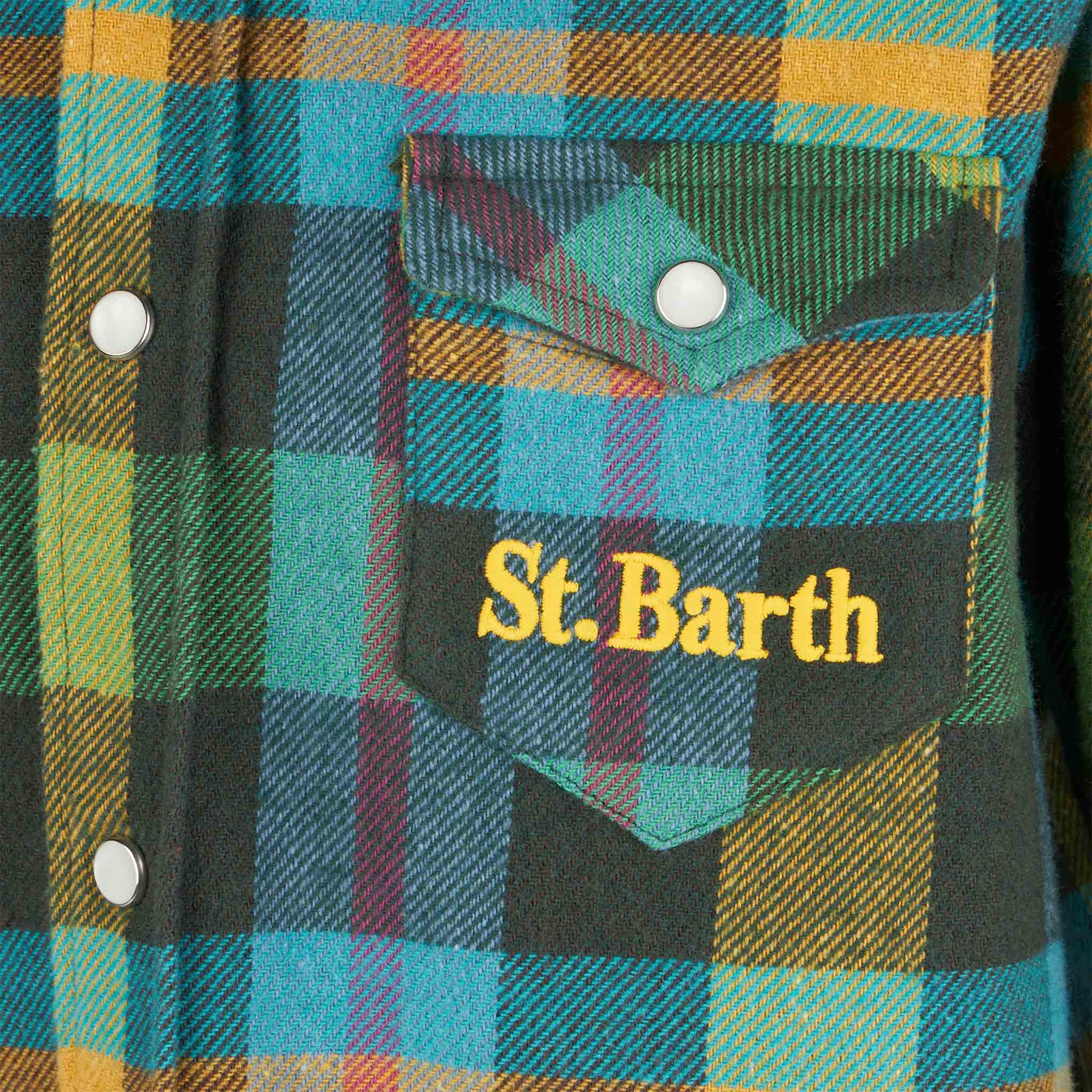 Camicia da bambino con stampa tartan - Image 3