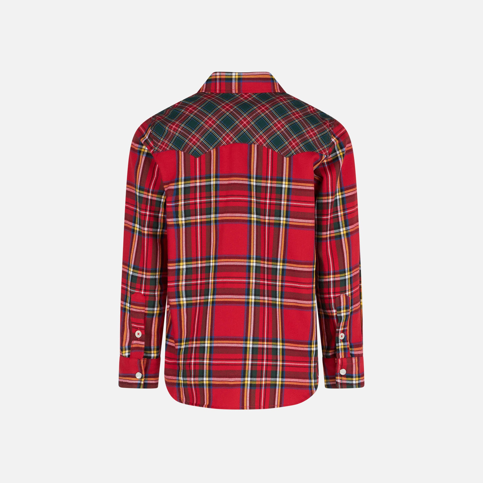 Camicia da bambino con stampa tartan - Image 2