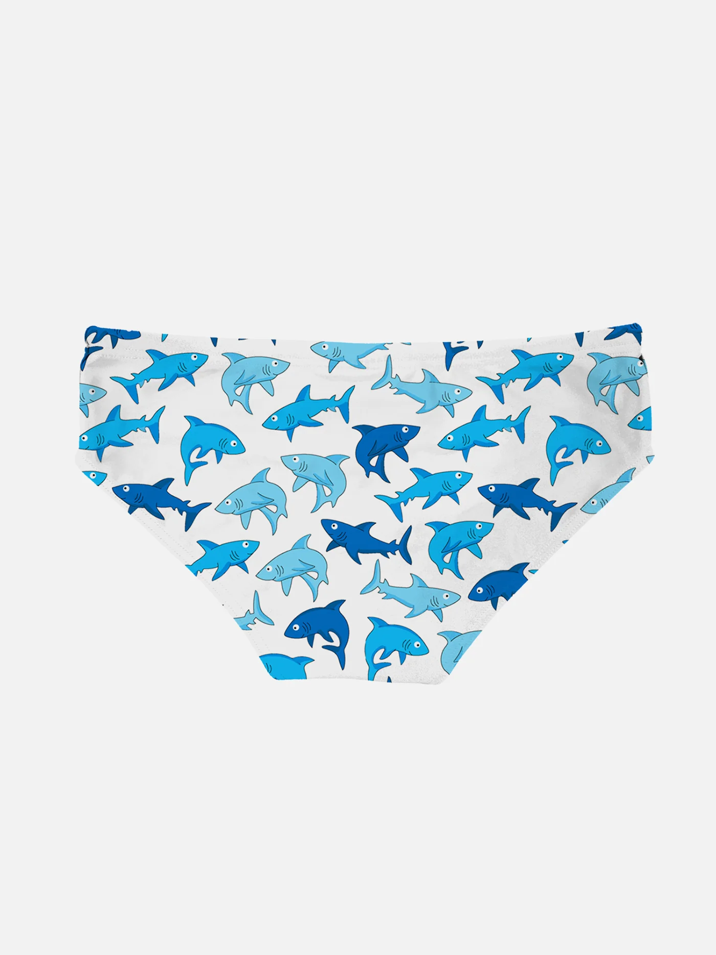 Slip da bagno da bambino con stampa squali azzurri - Image 2