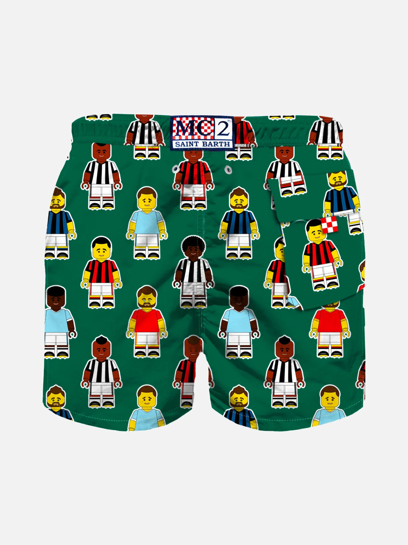 Costume da bagno da bambino con stampa calciatori - Image 2