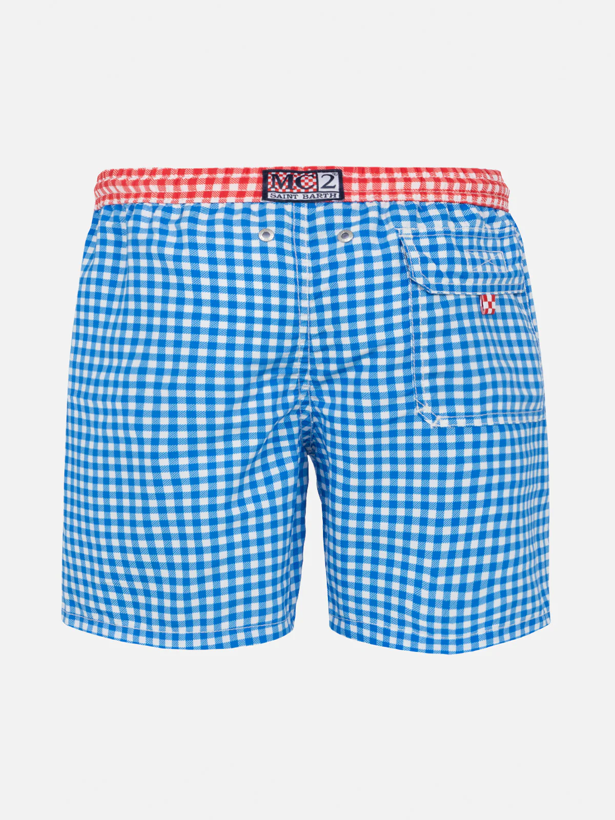 Costume da bagno da bambino con stampa vichy - Image 2