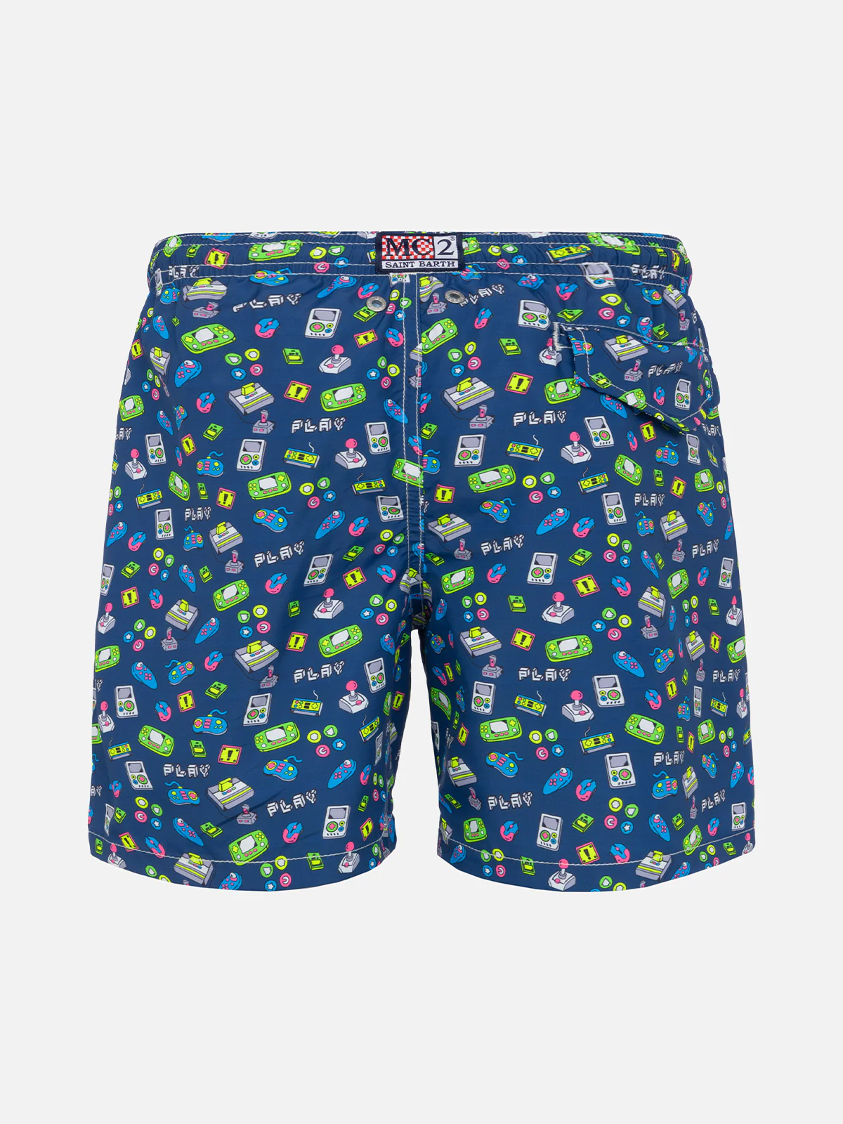 Costume da bagno da bambino con stampa games retrò - Image 2