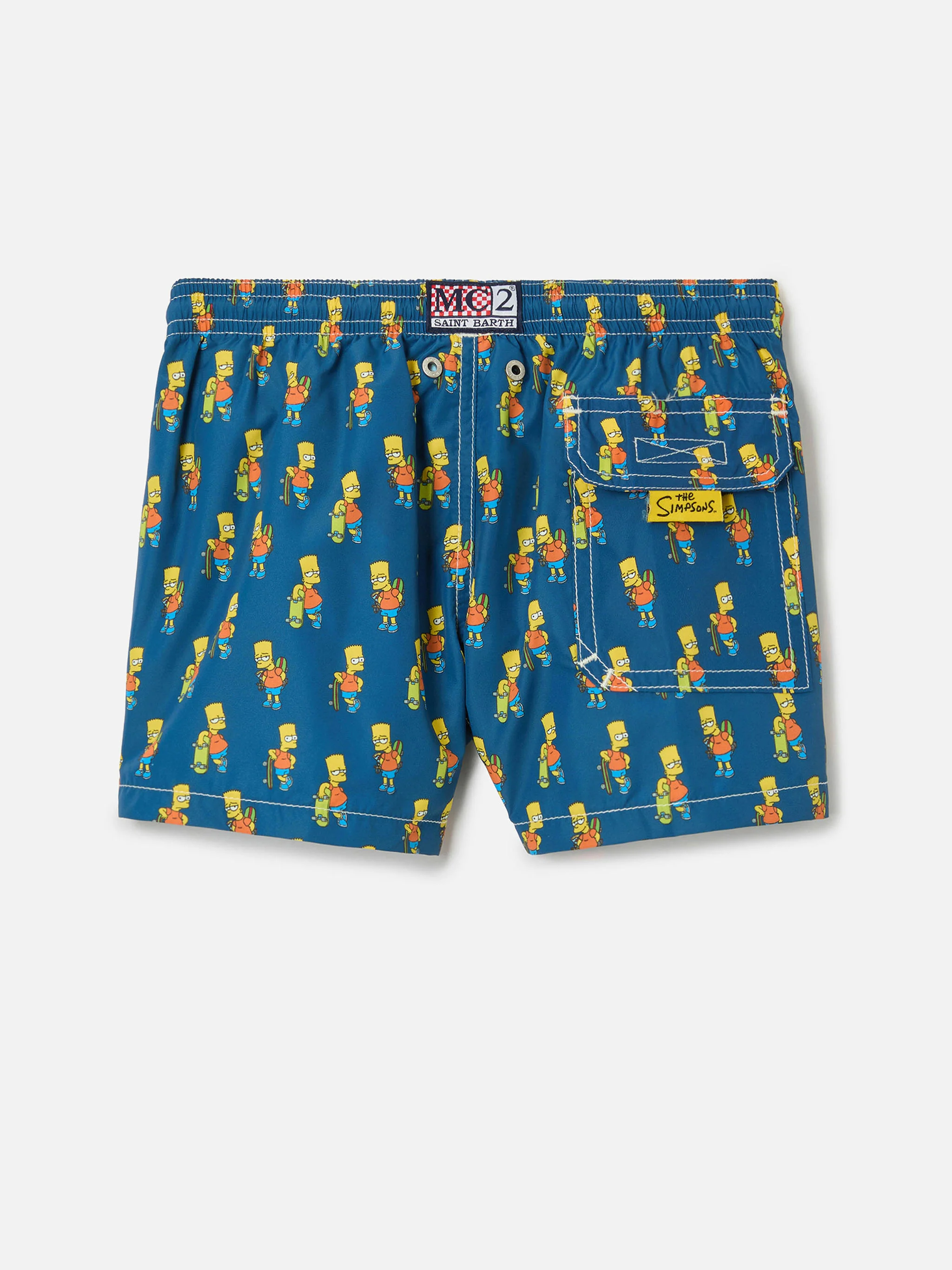 Costume da bagno da bambino in tessuto leggero con stampa skater Bart | SIMPSON SPECIAL EDITION - Image 2