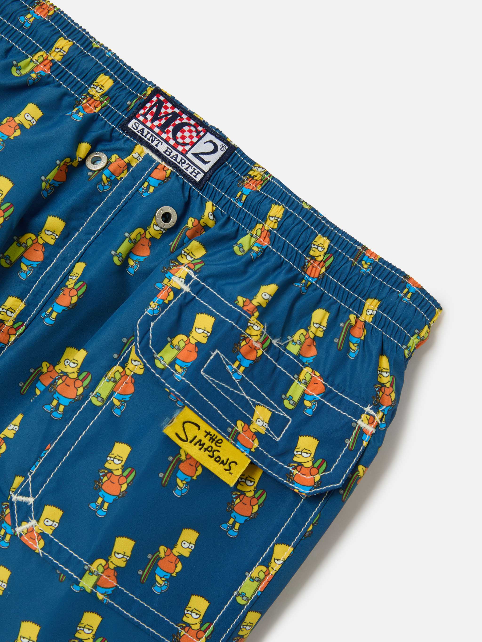 Costume da bagno da bambino in tessuto leggero con stampa skater Bart | SIMPSON SPECIAL EDITION - Image 3