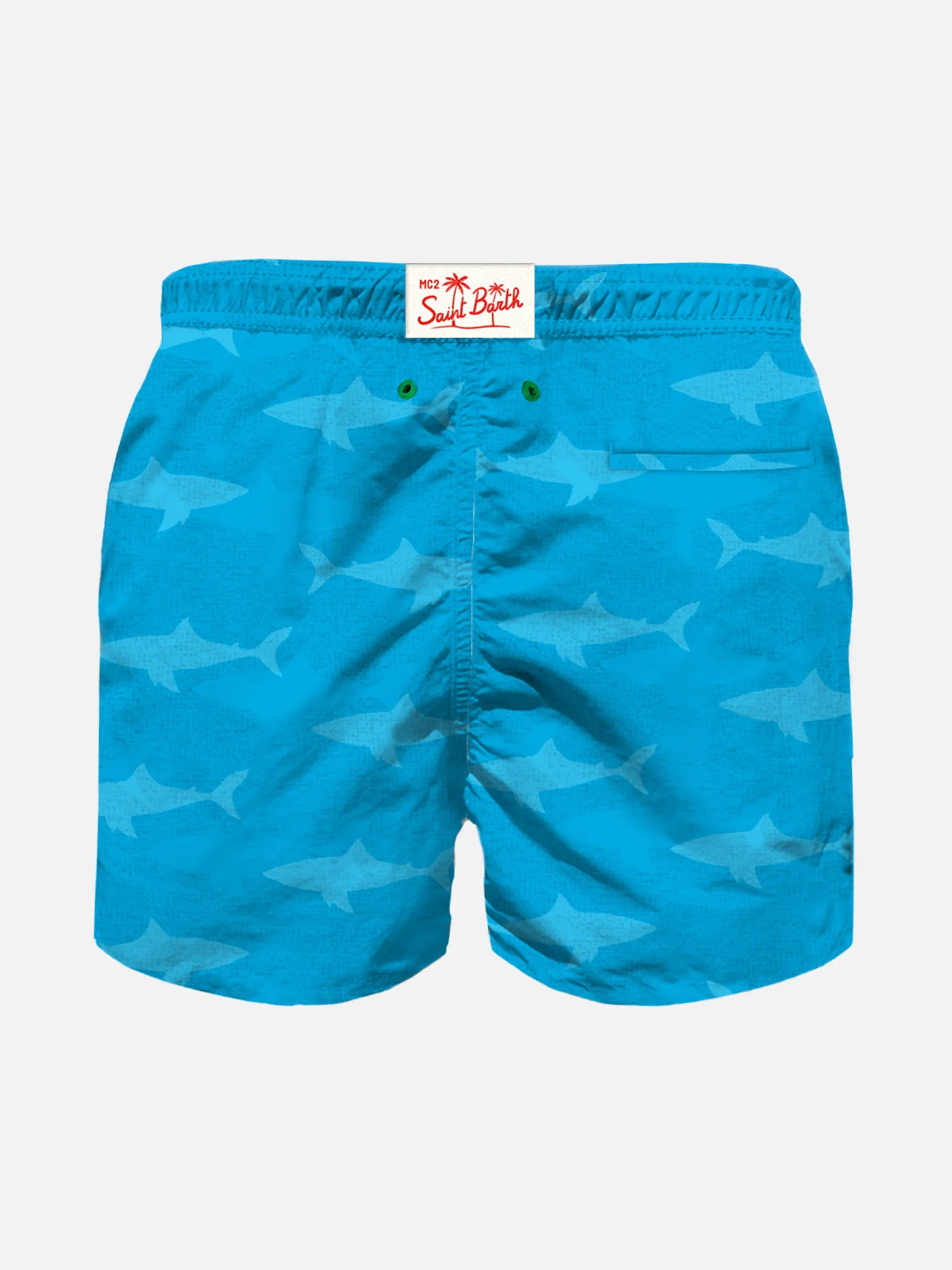 Costume da bagno da bambino in spugna con squali in rilievo - Image 2
