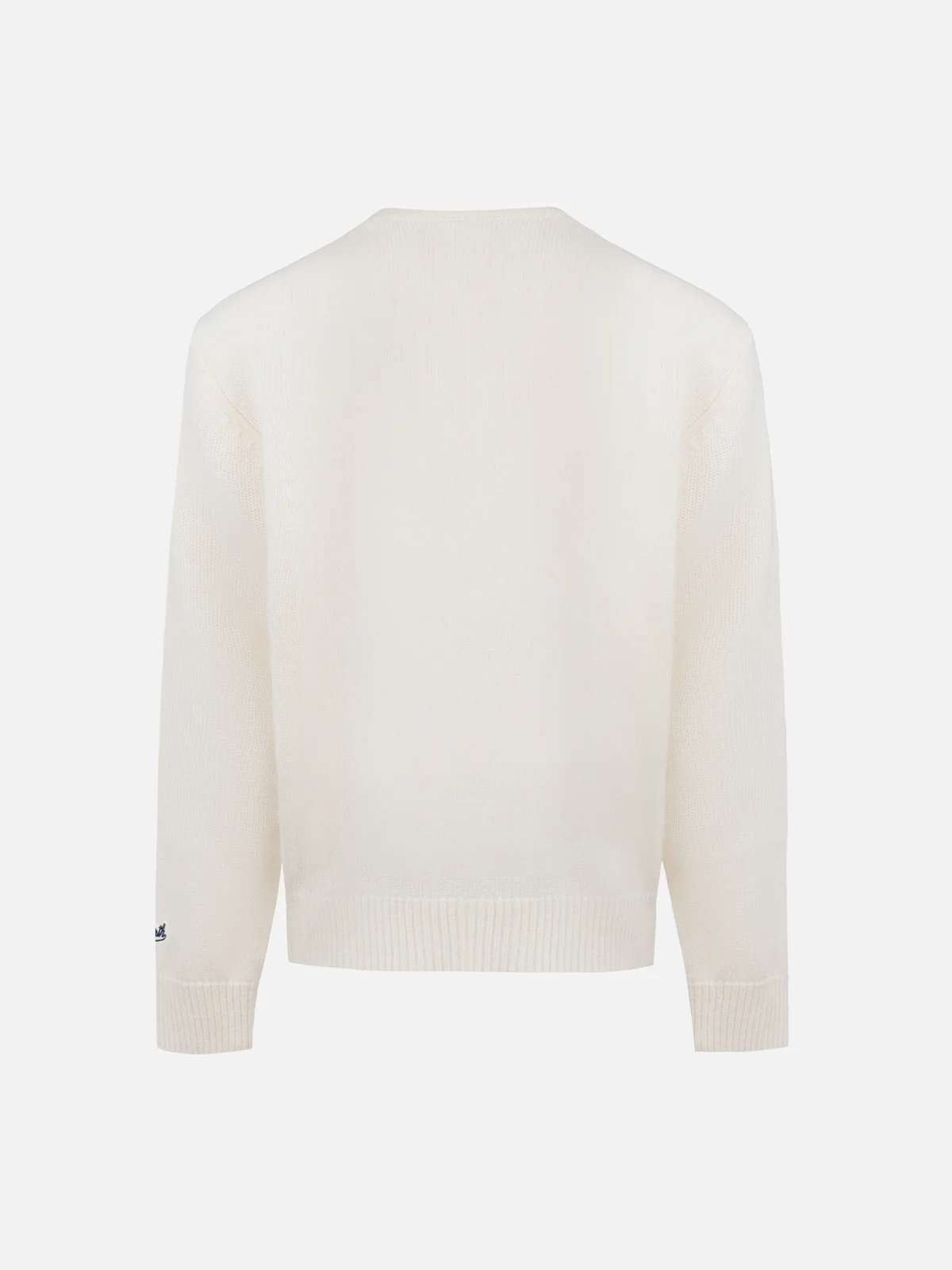 Maglione girocollo bianco da bambino Douglas con ricamo  I Love Ski Beary Much - Image 2