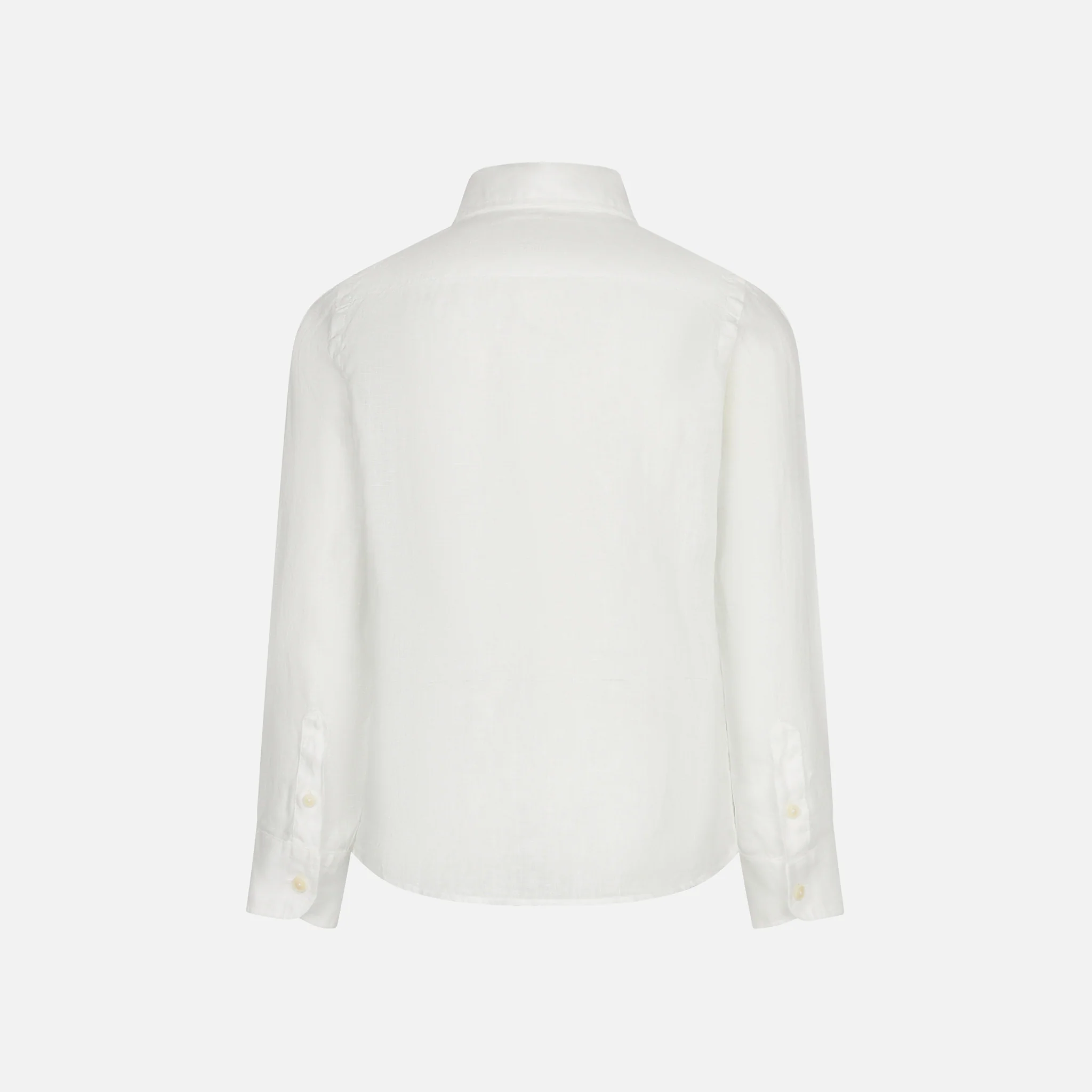 Camicia da bambino in lino bianco - Image 2